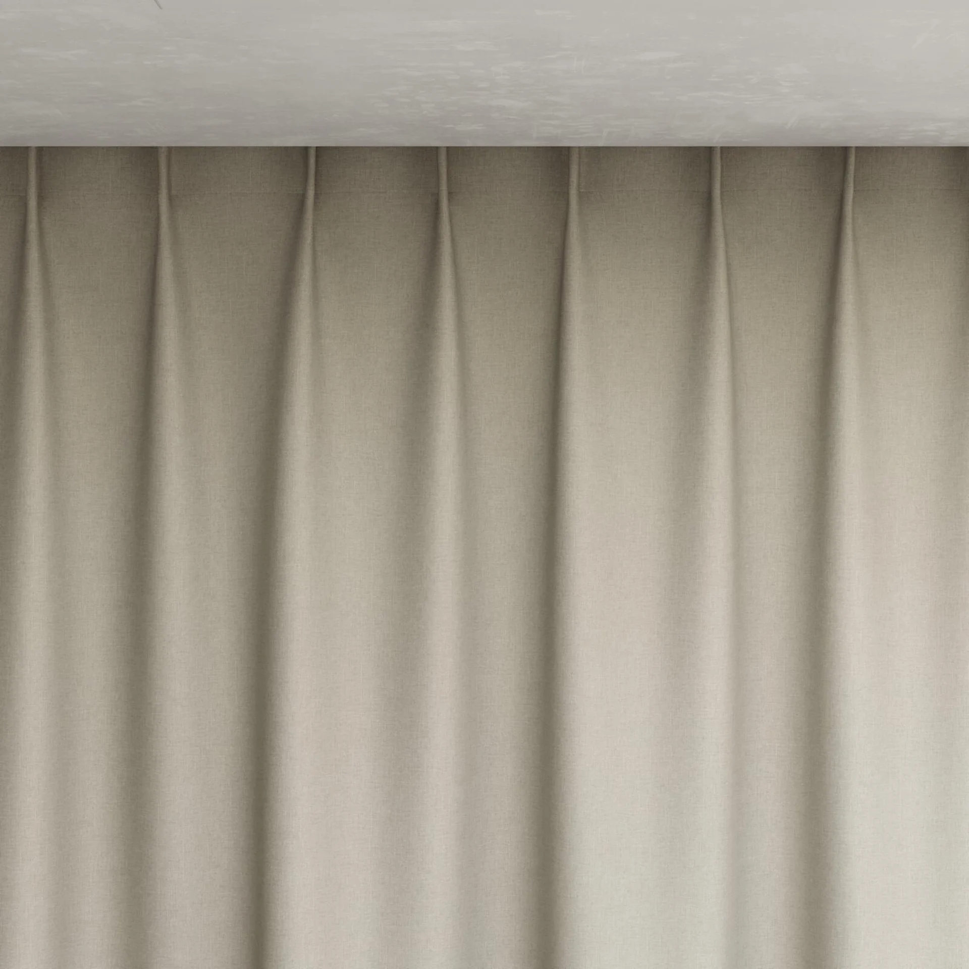 Top view of Re Delis Stucco, pinch pleat