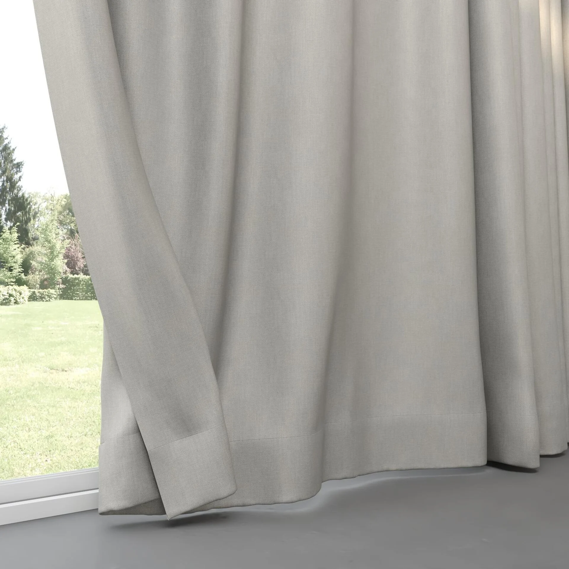 Bottom view of Matrix FR Overcast, pinch pleat