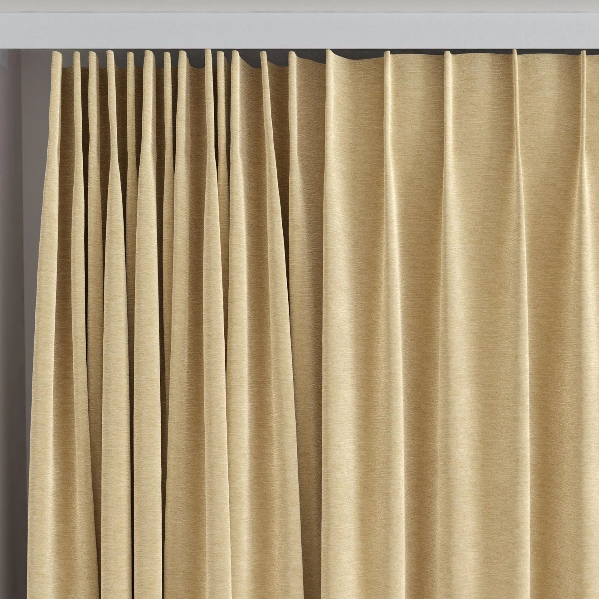 Top view of Geneva Dune, on curtain rail