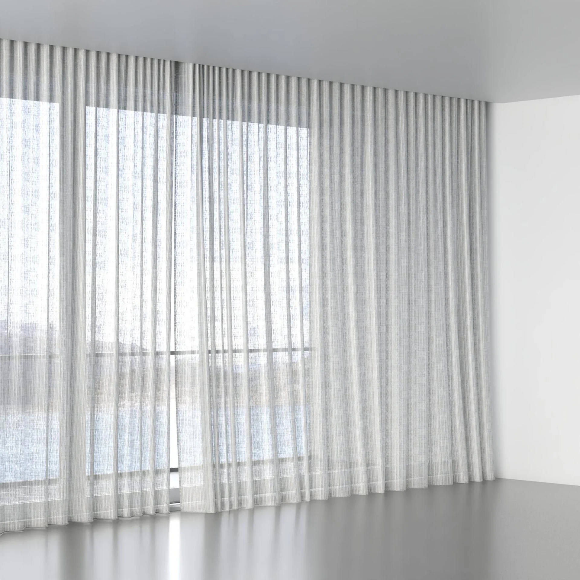 Full view of Impressionism Whisper, wave pleat