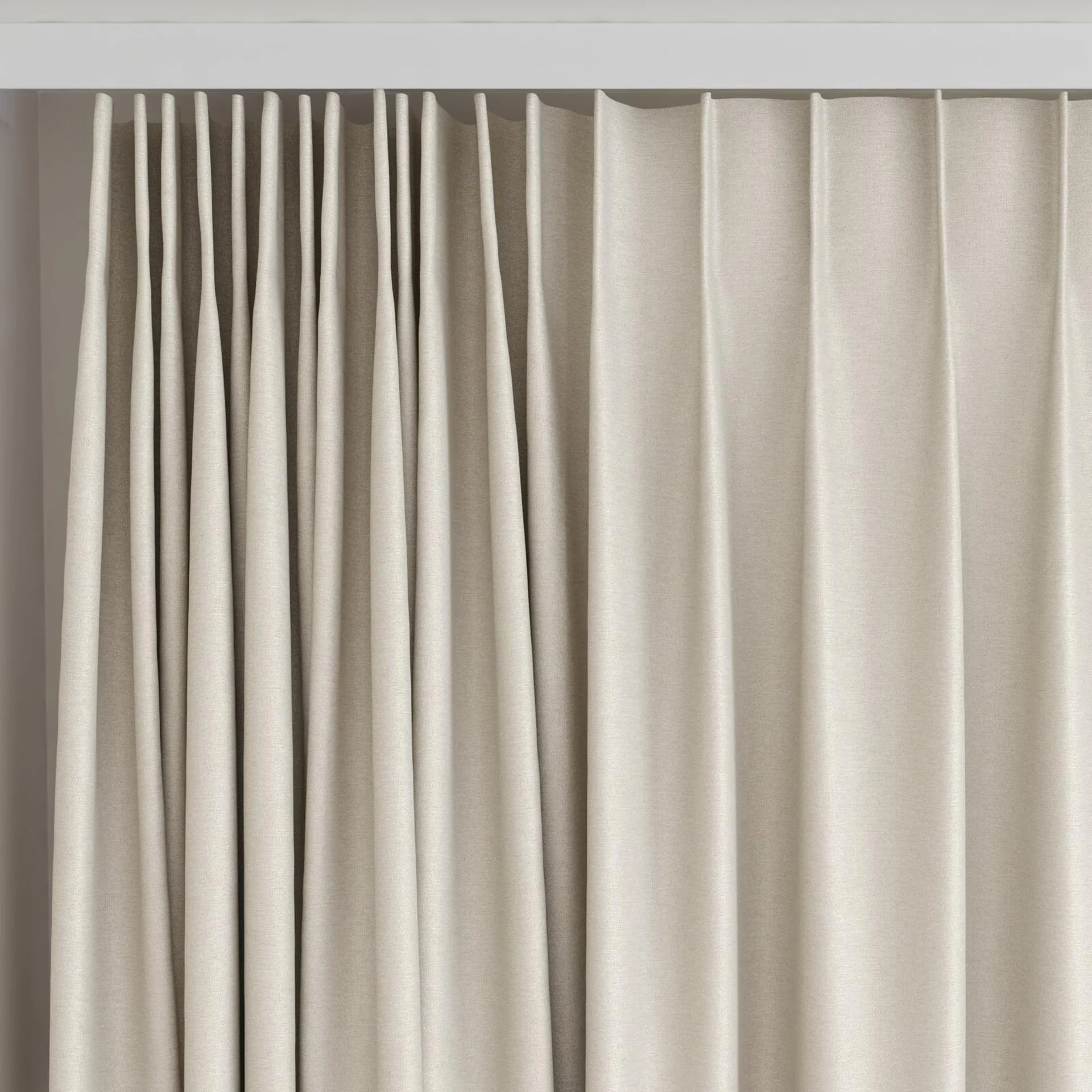 Top view of Hastings Thistle, on curtain rail