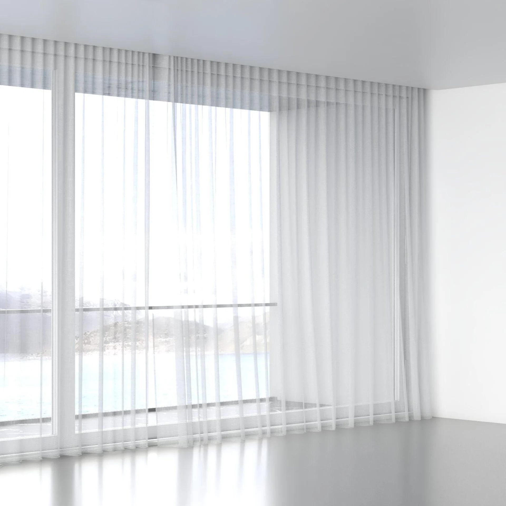 Full view of Attica Arctic, wave pleat