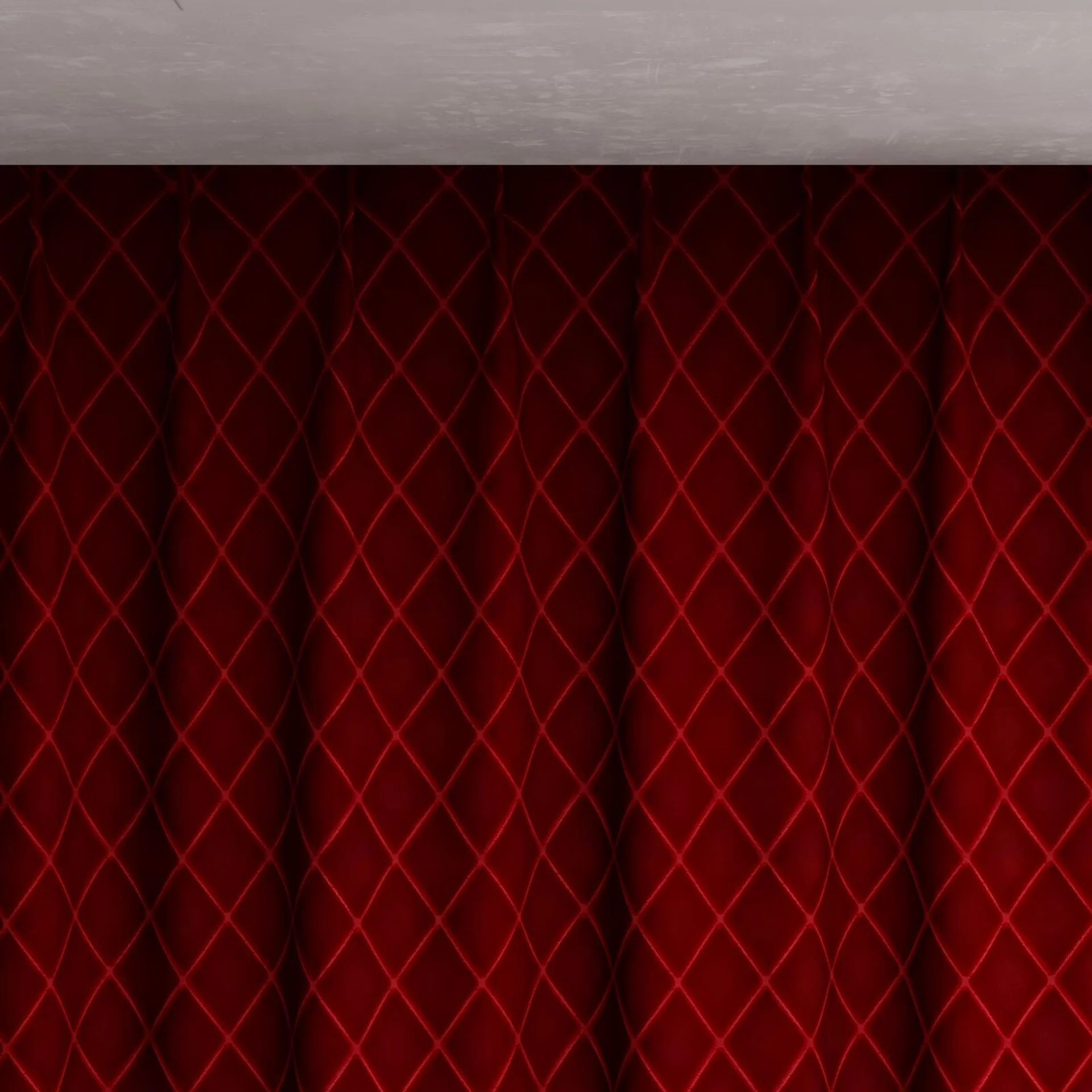 Top view of Pantheon Cerise, pinch pleat