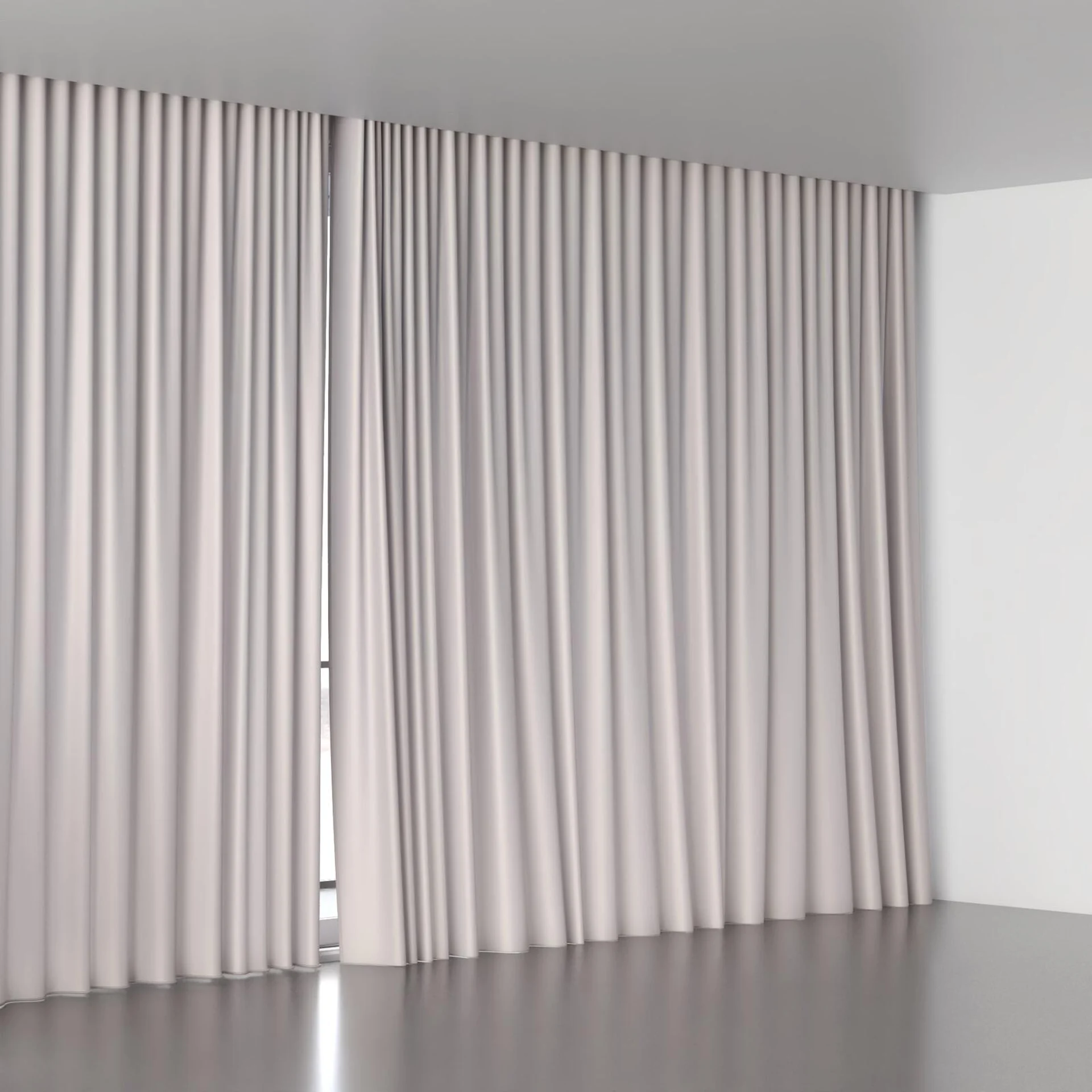 Full view of Optima Powder, wave pleat