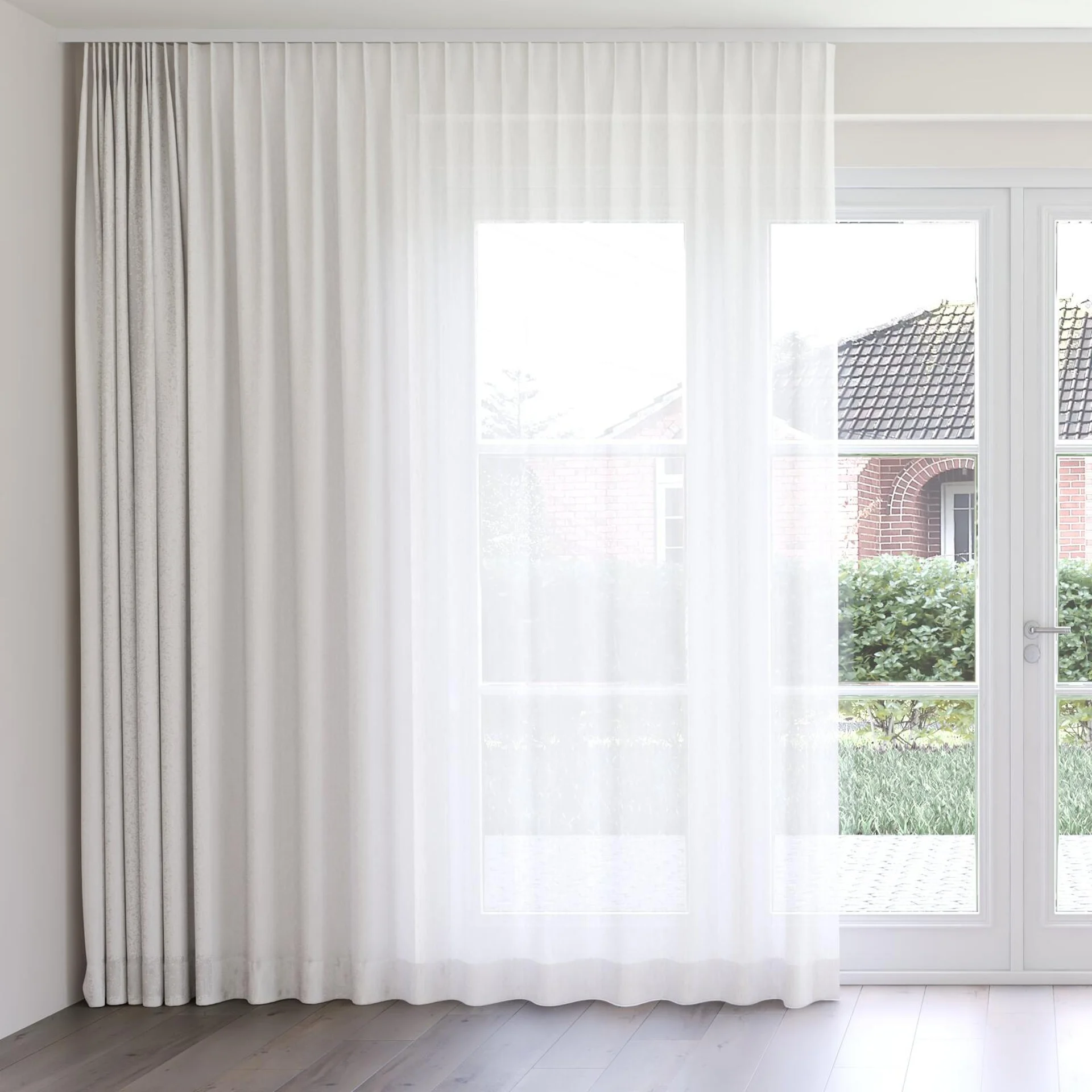 Front view of Balance Cloud, on curtain rail