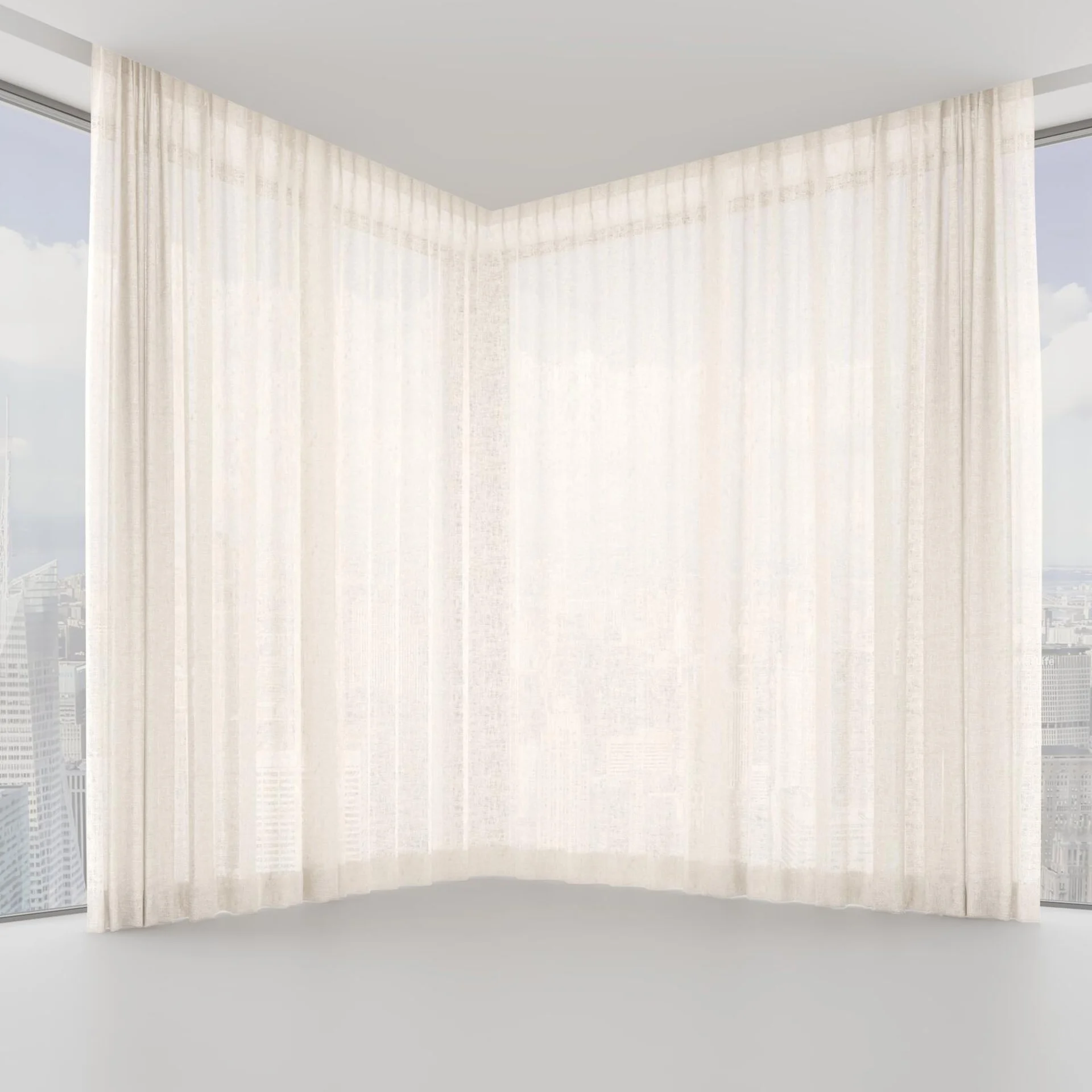 Front view of Handloom Silk, on hidden rail