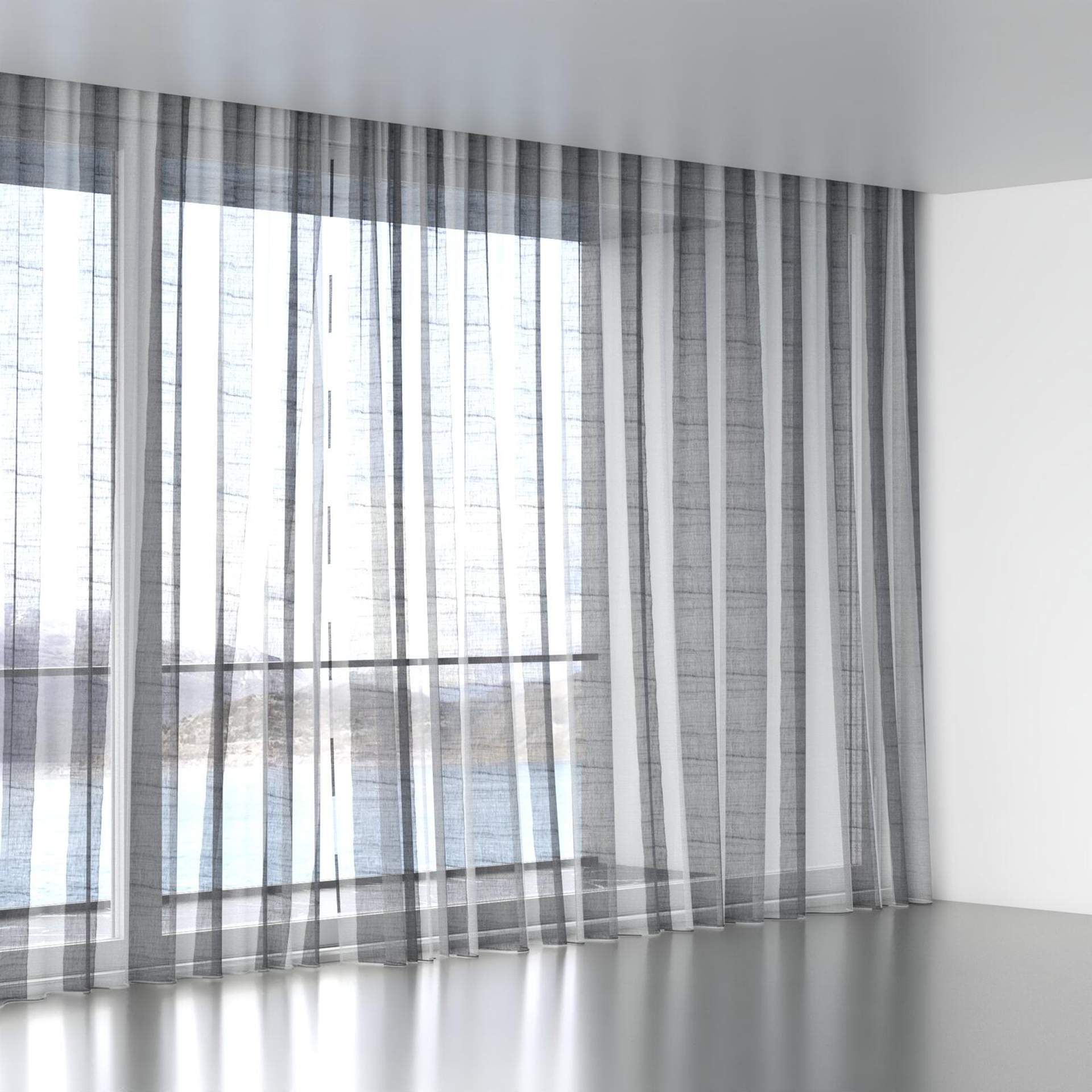 Full view of Impression Midnight, wave pleat