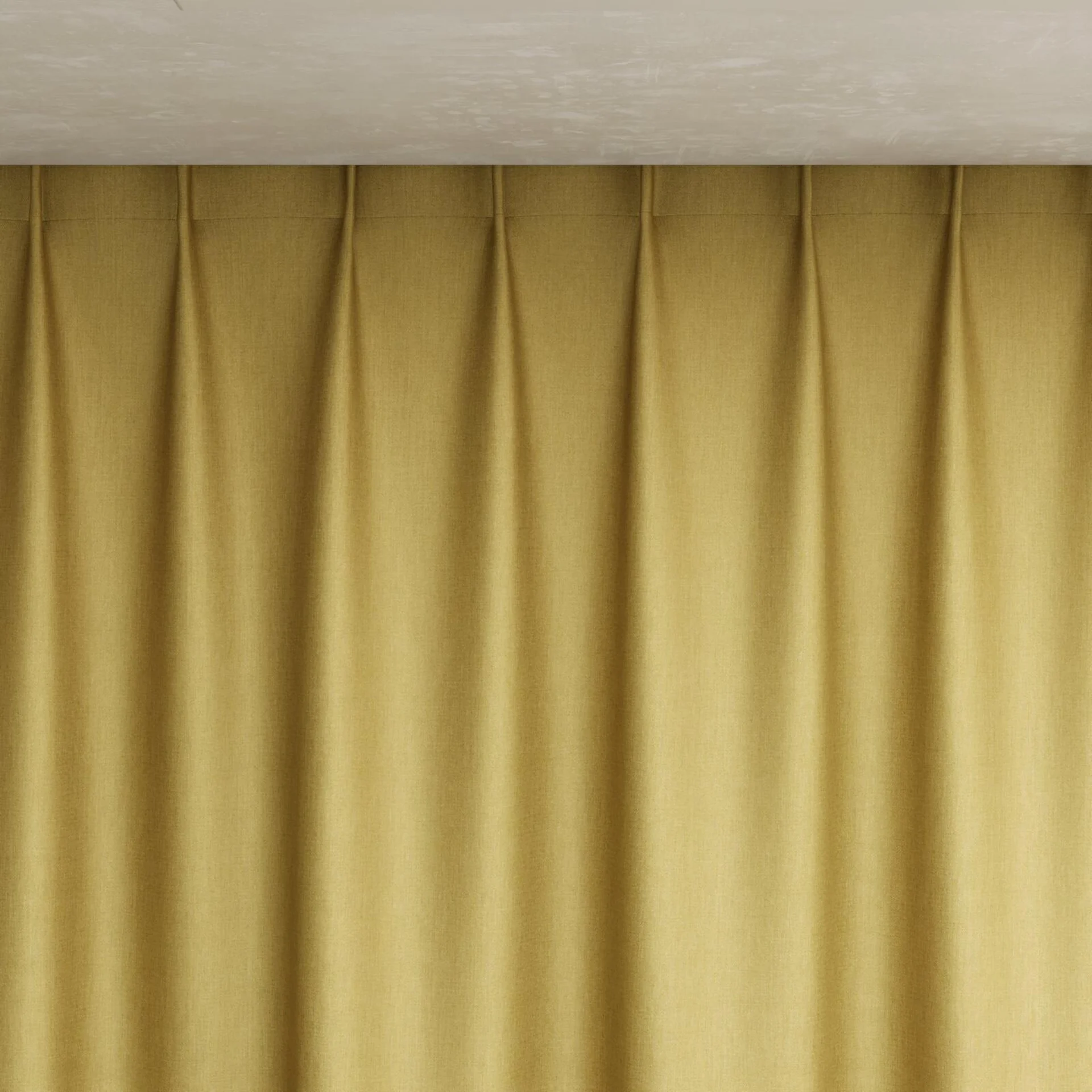 Top view of Matrix Gold, pinch pleat
