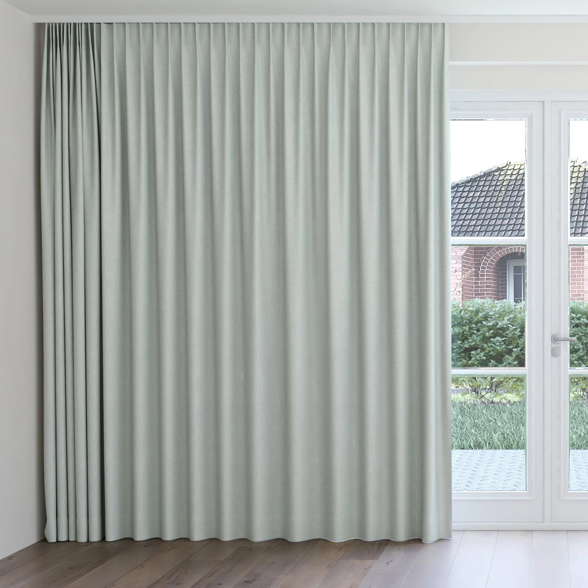 Front view of Casual Spring, on curtain rail
