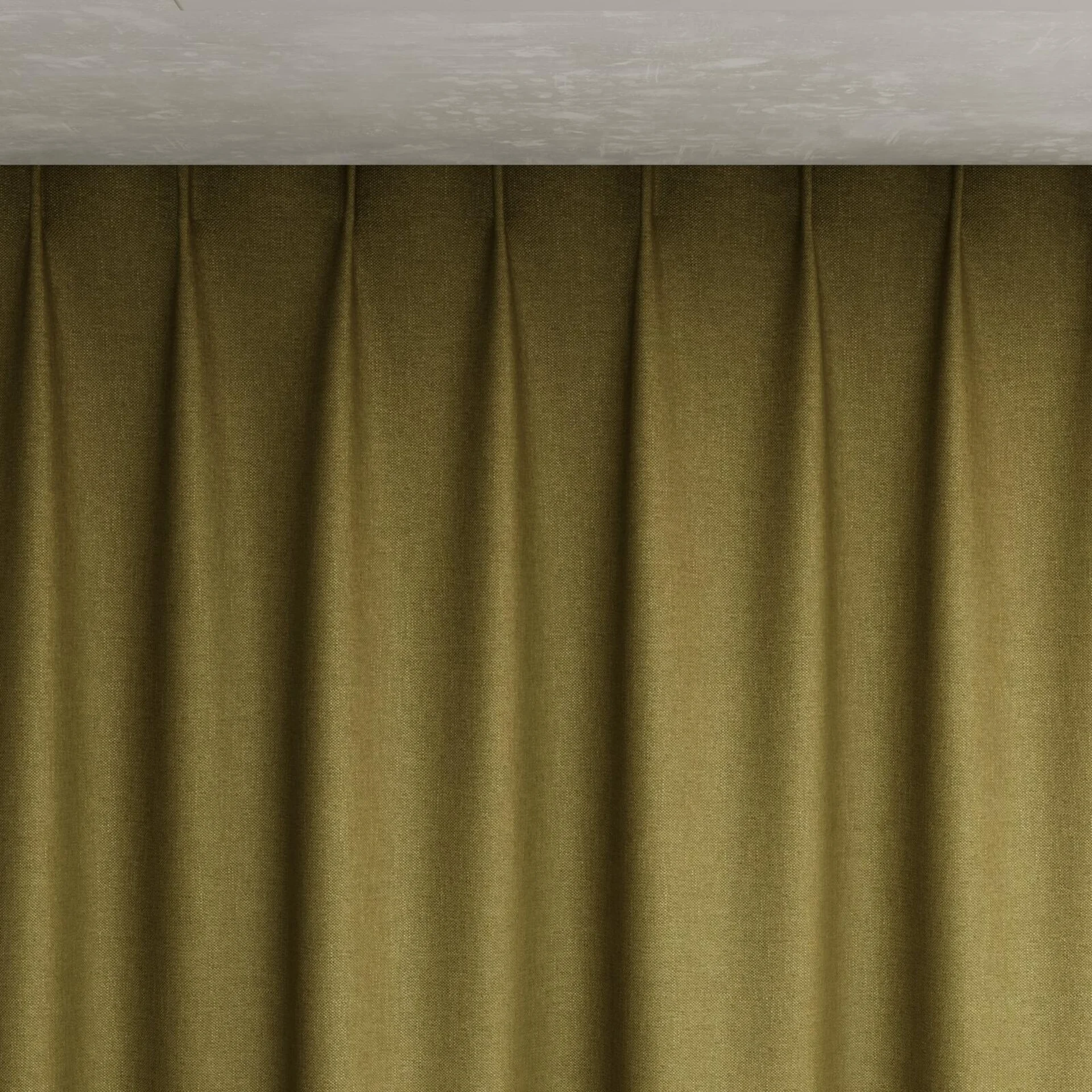 Top view of Perfecto Cypress, pinch pleat