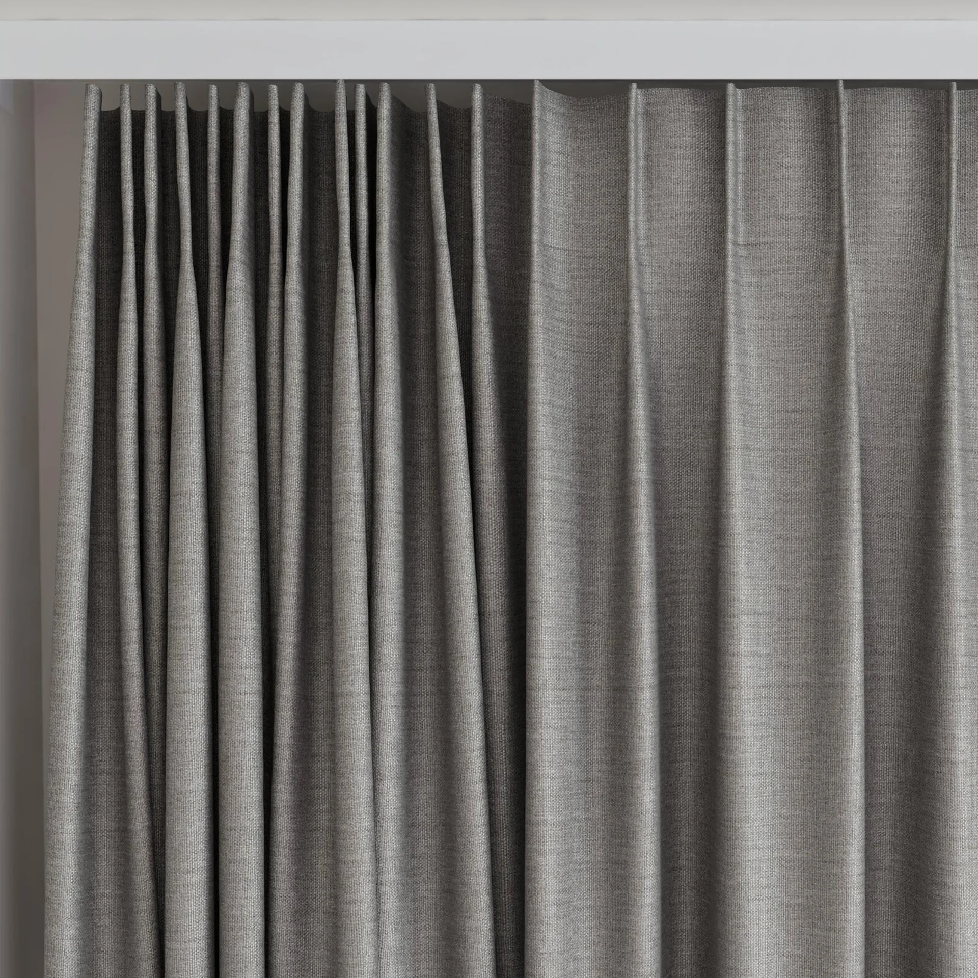 Top view of Linex Aluminium, on curtain rail