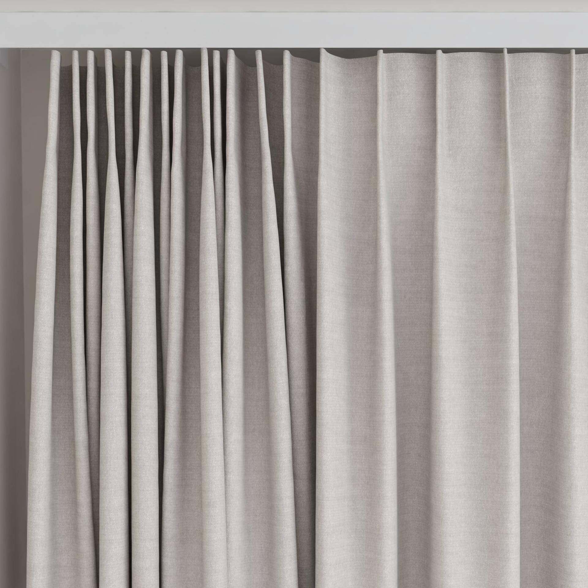 Top view of Drama Limestone, on curtain rail