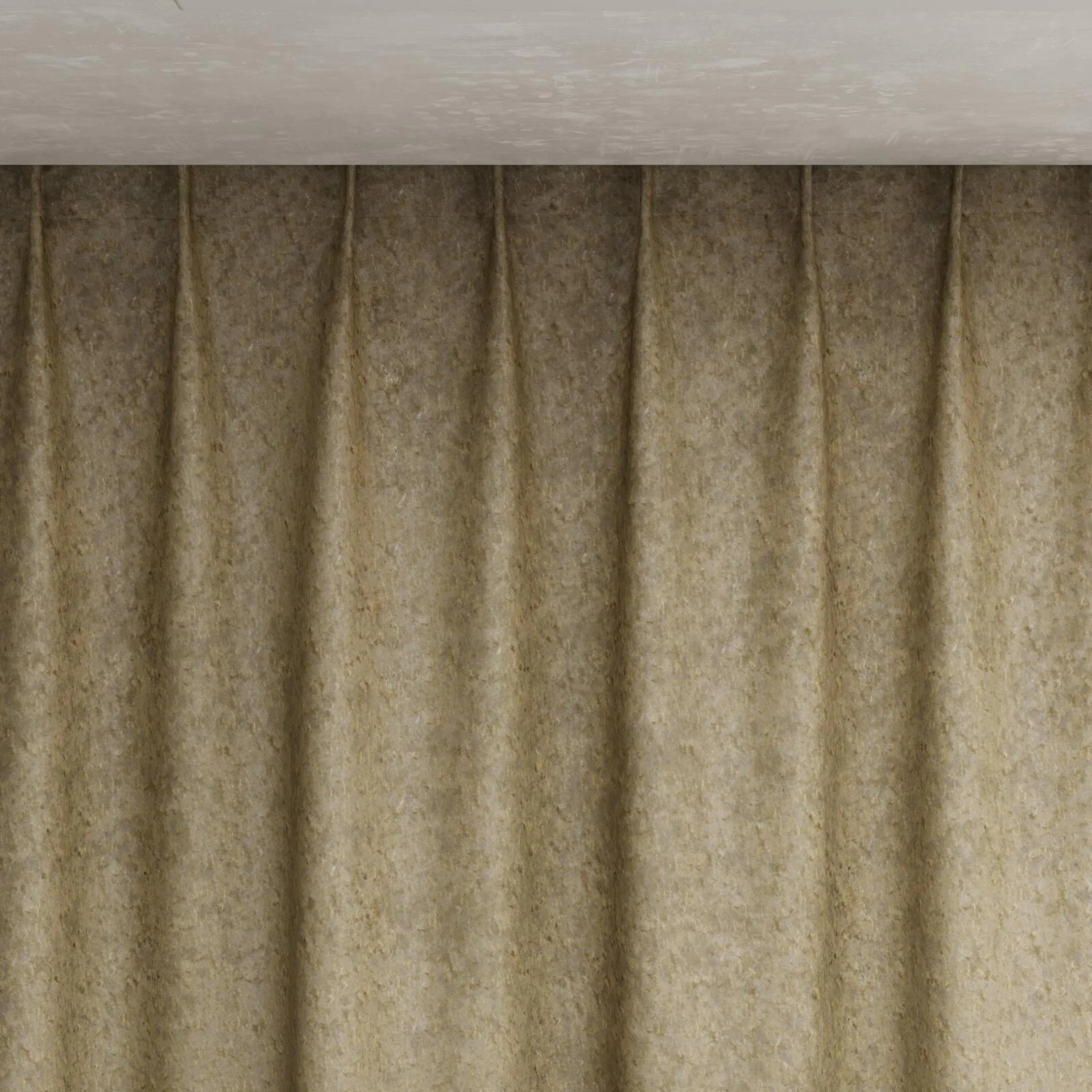 Top view of Opera Oyster, pinch pleat