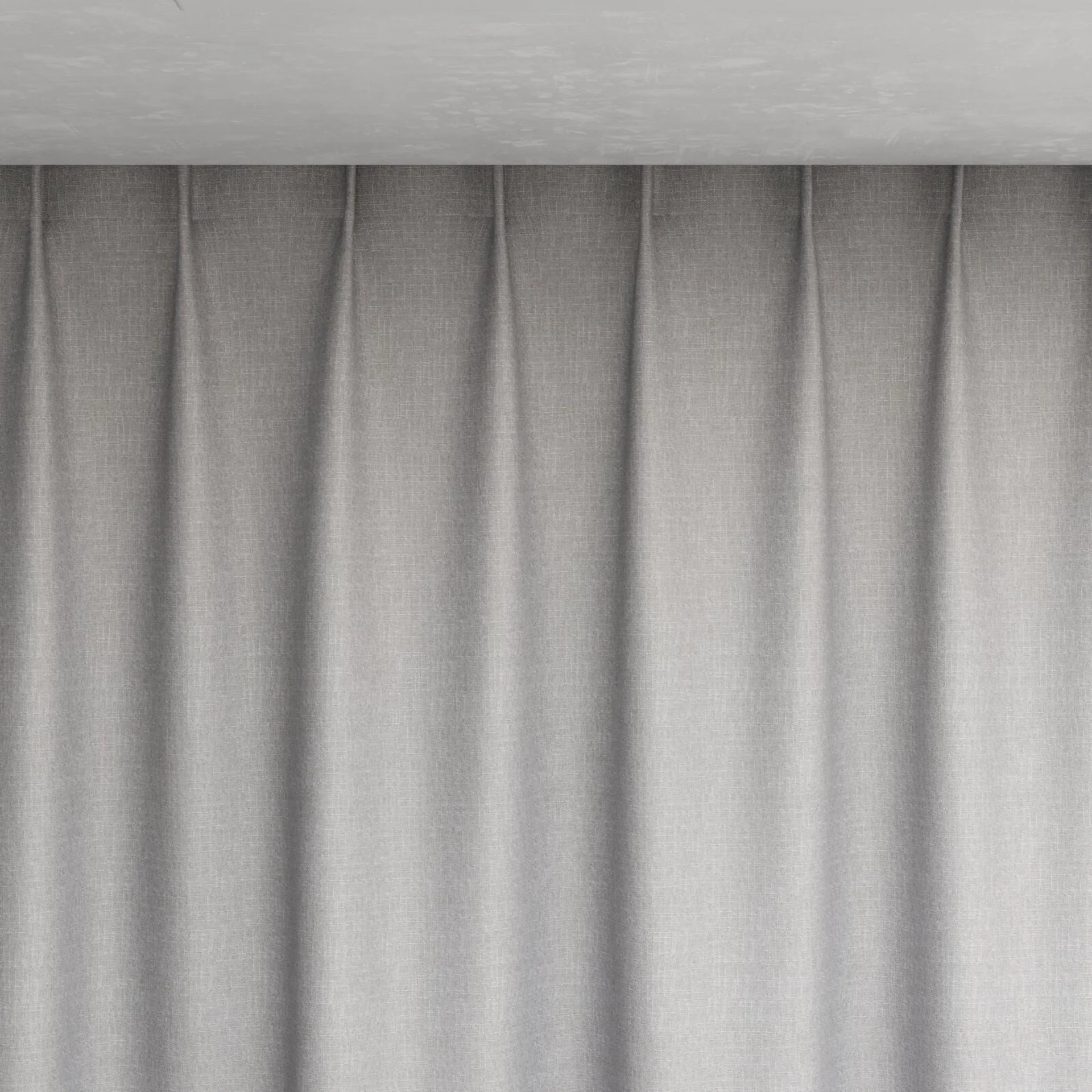 Top view of Retreat Blackout Stone, pinch pleat