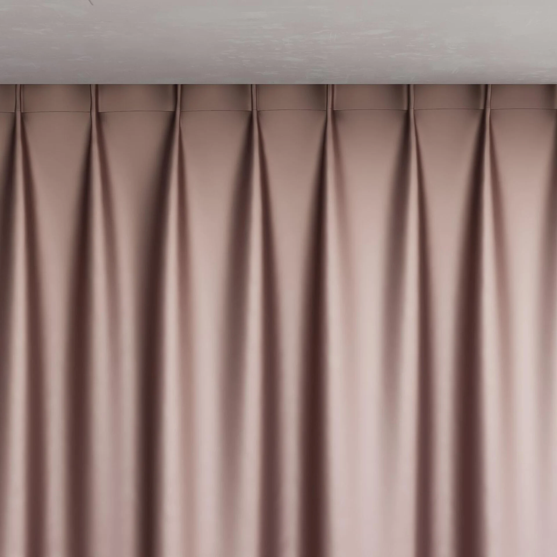 Top view of North Face Lilac, pinch pleat