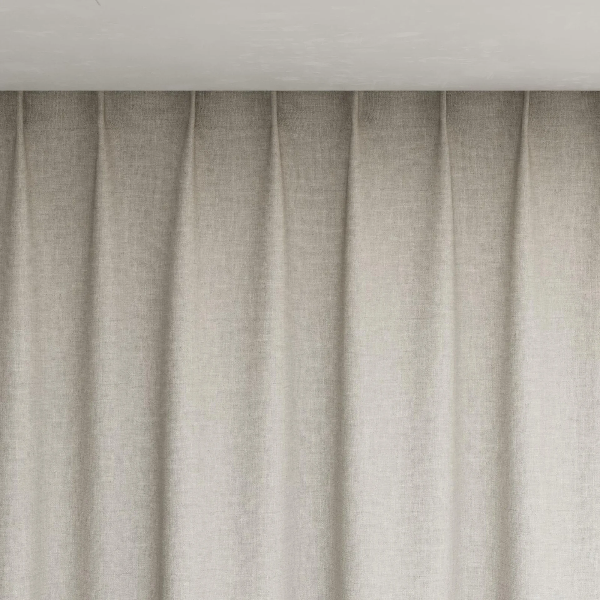 Top view of Element Mineral, pinch pleat