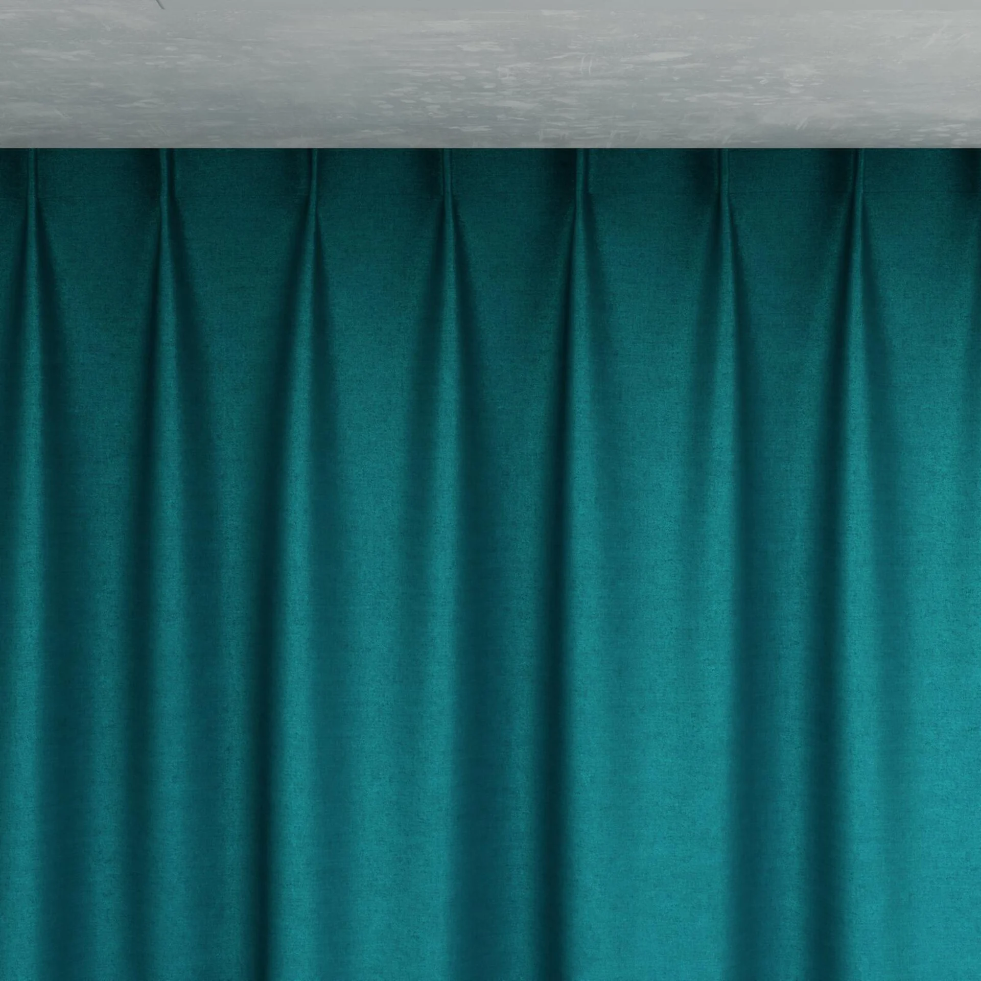 Top view of Drama Peacock, pinch pleat