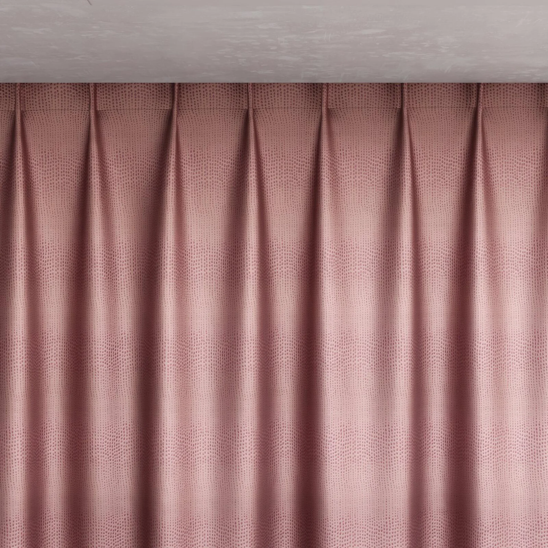 Top view of Glint Port, pinch pleat