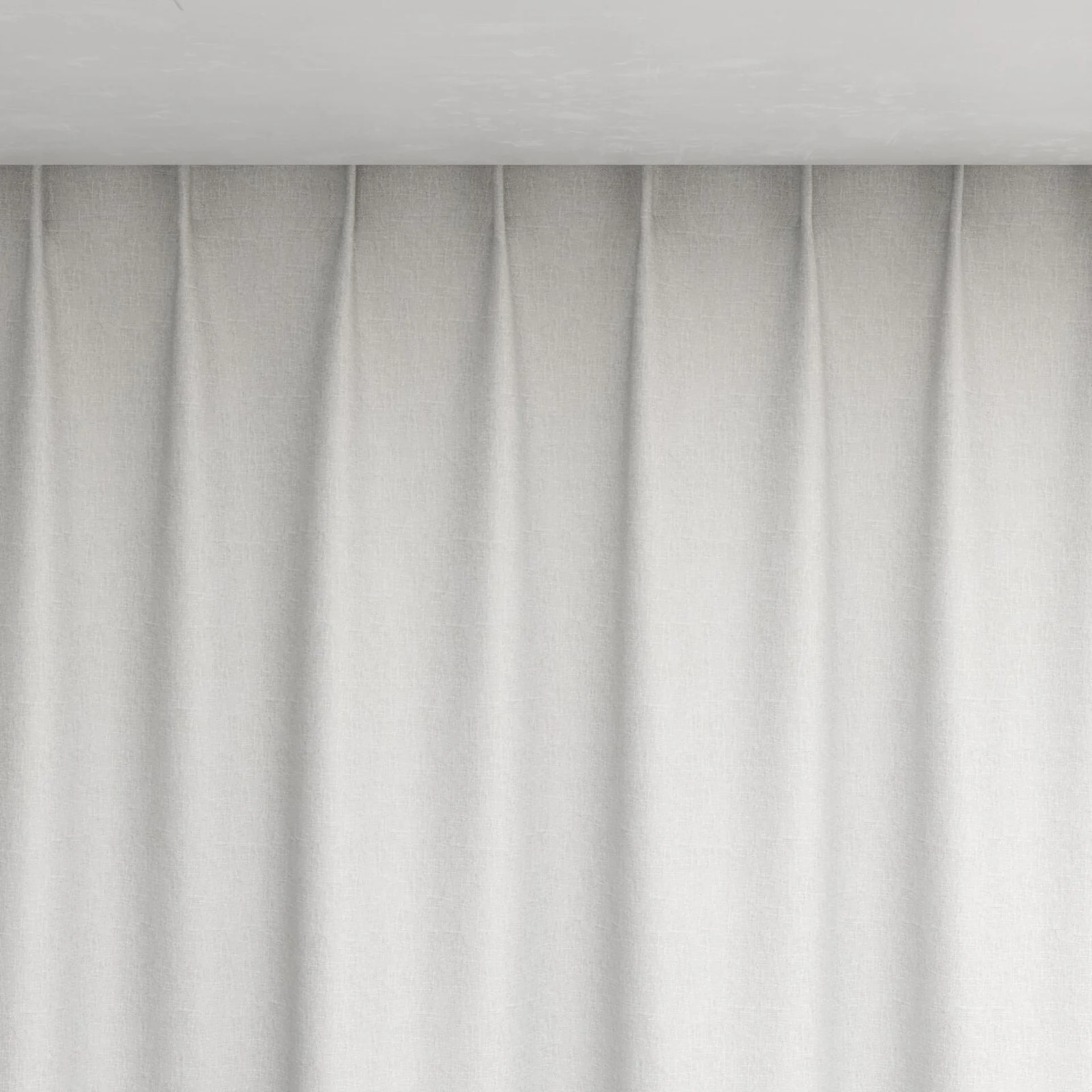 Top view of Retreat Blackout Pebble, pinch pleat