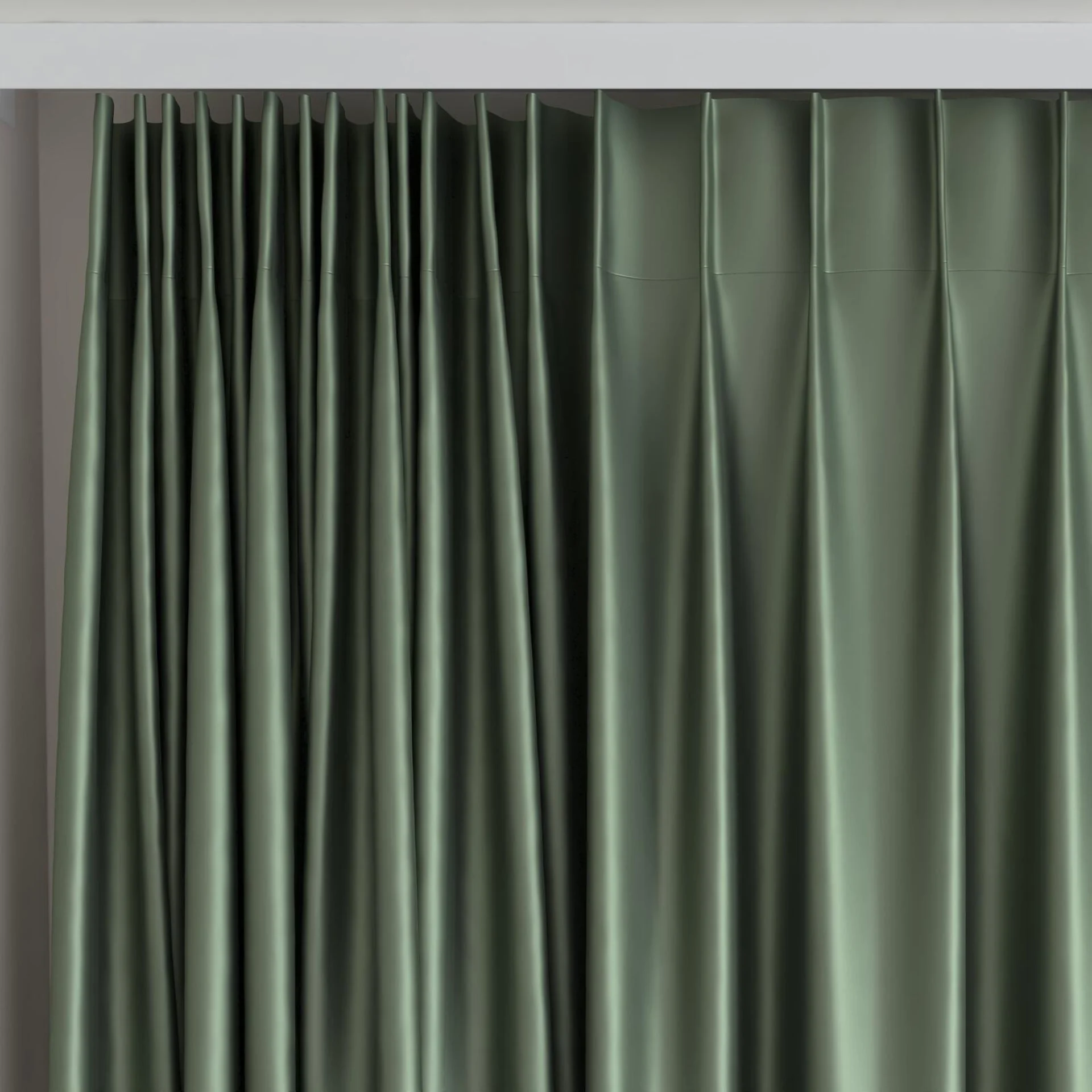 Top view of North Face Sage, on curtain rail
