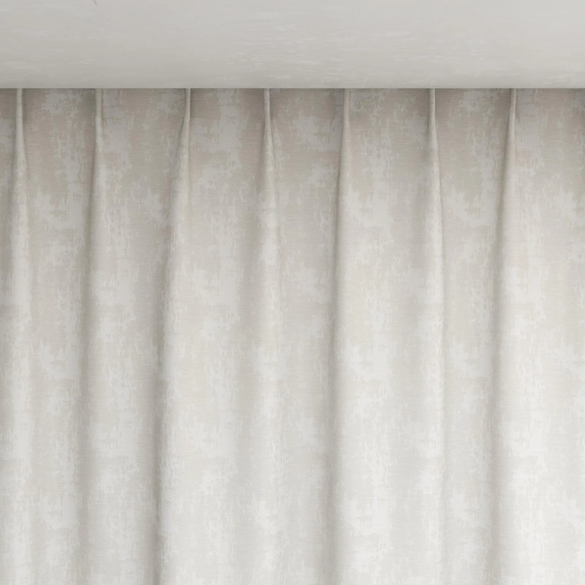 Top view of Innovation Feather, pinch pleat