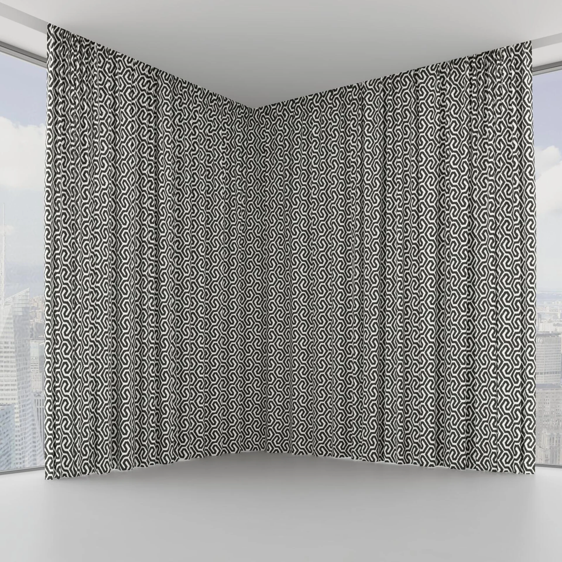Front view of Comdeca Liquorice, on hidden rail