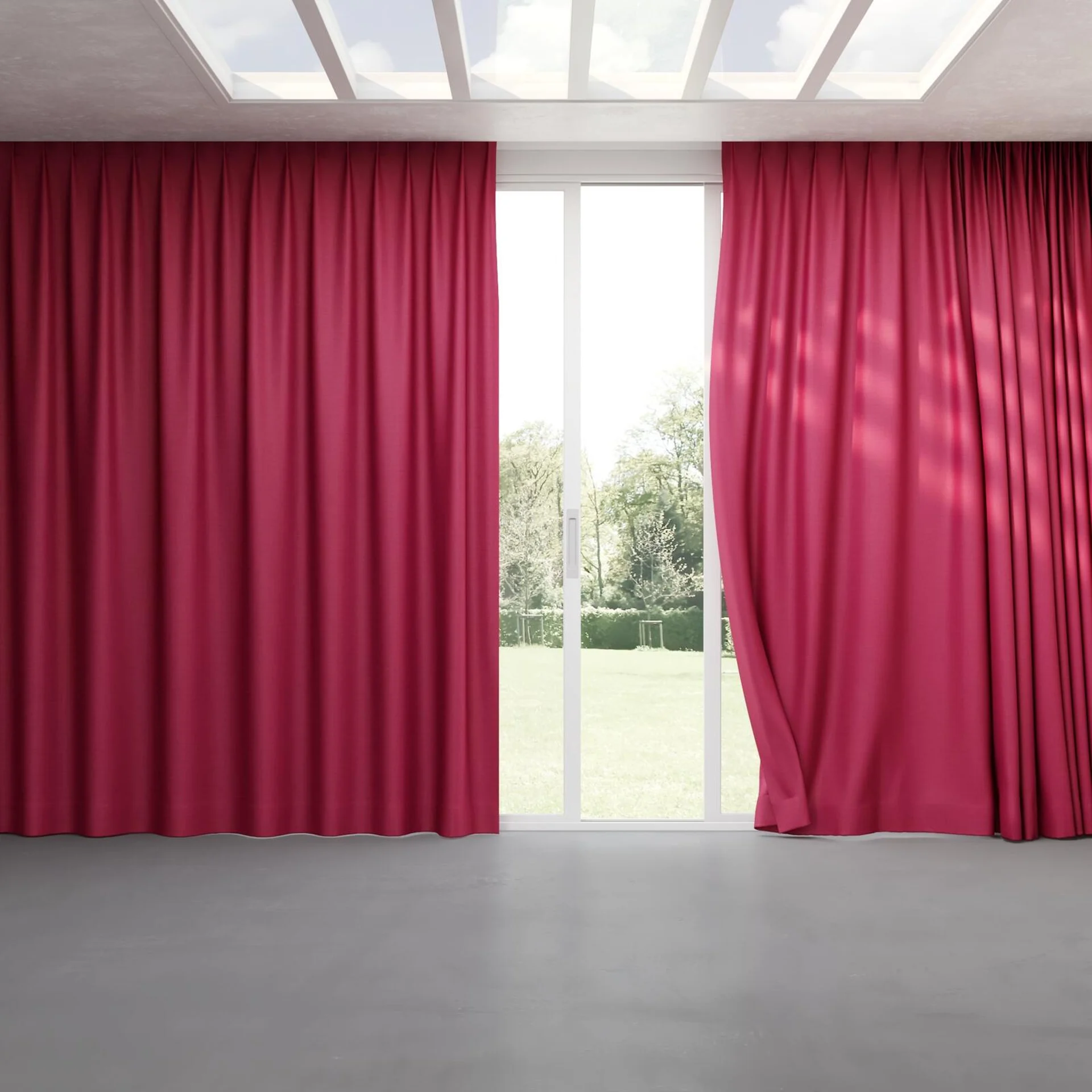 Full view of Linex Peony, pinch pleat