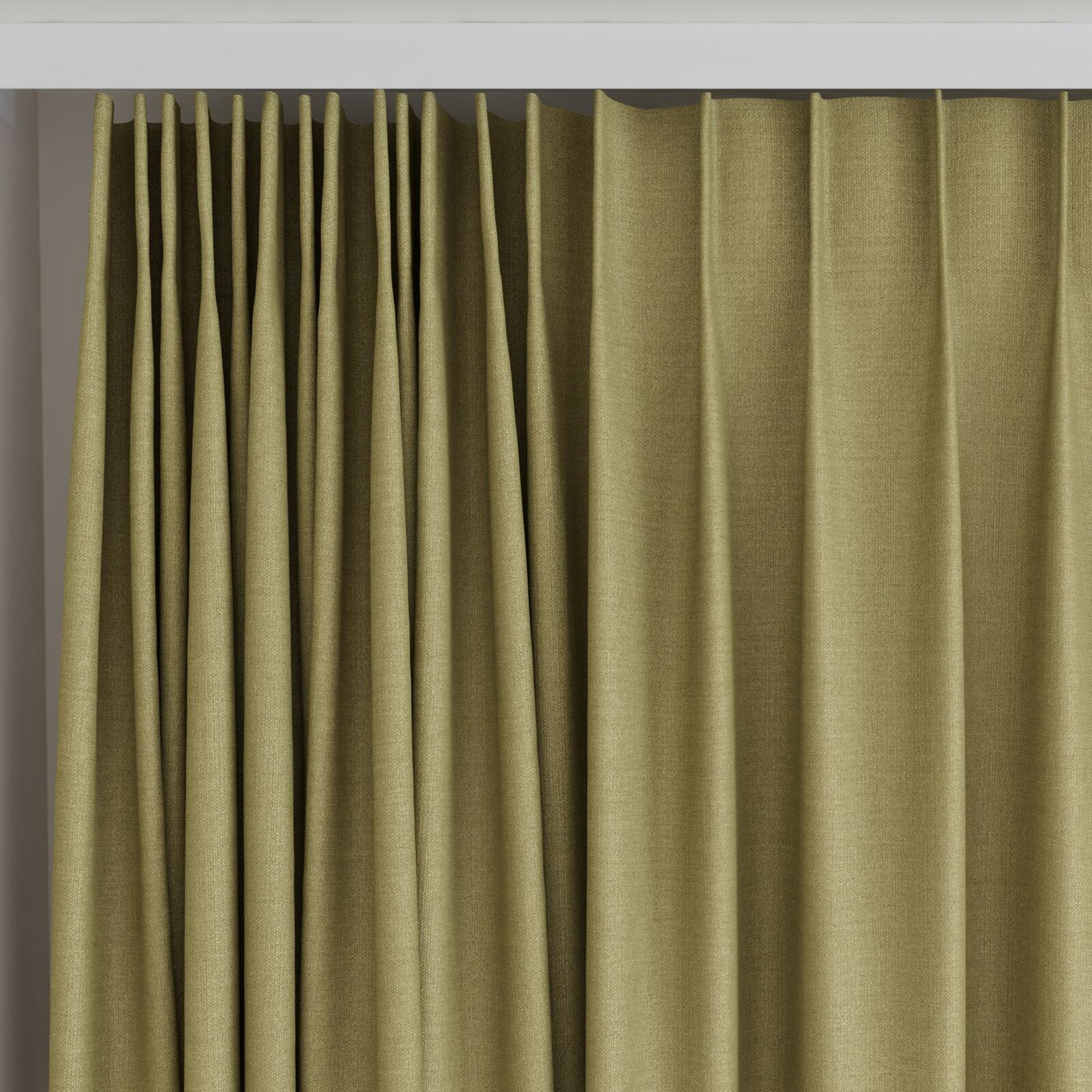 Top view of Linex Fern, on curtain rail