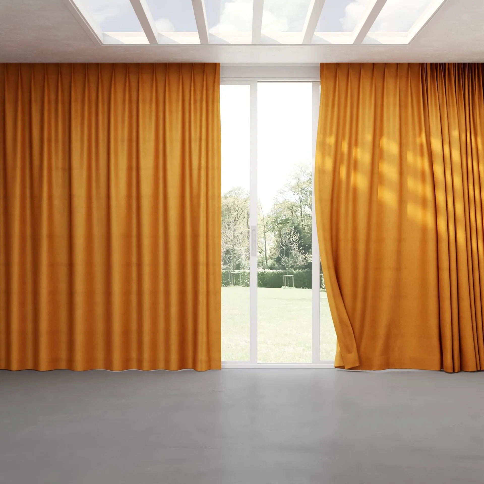 Full view of Baron Pumpkin, pinch pleat