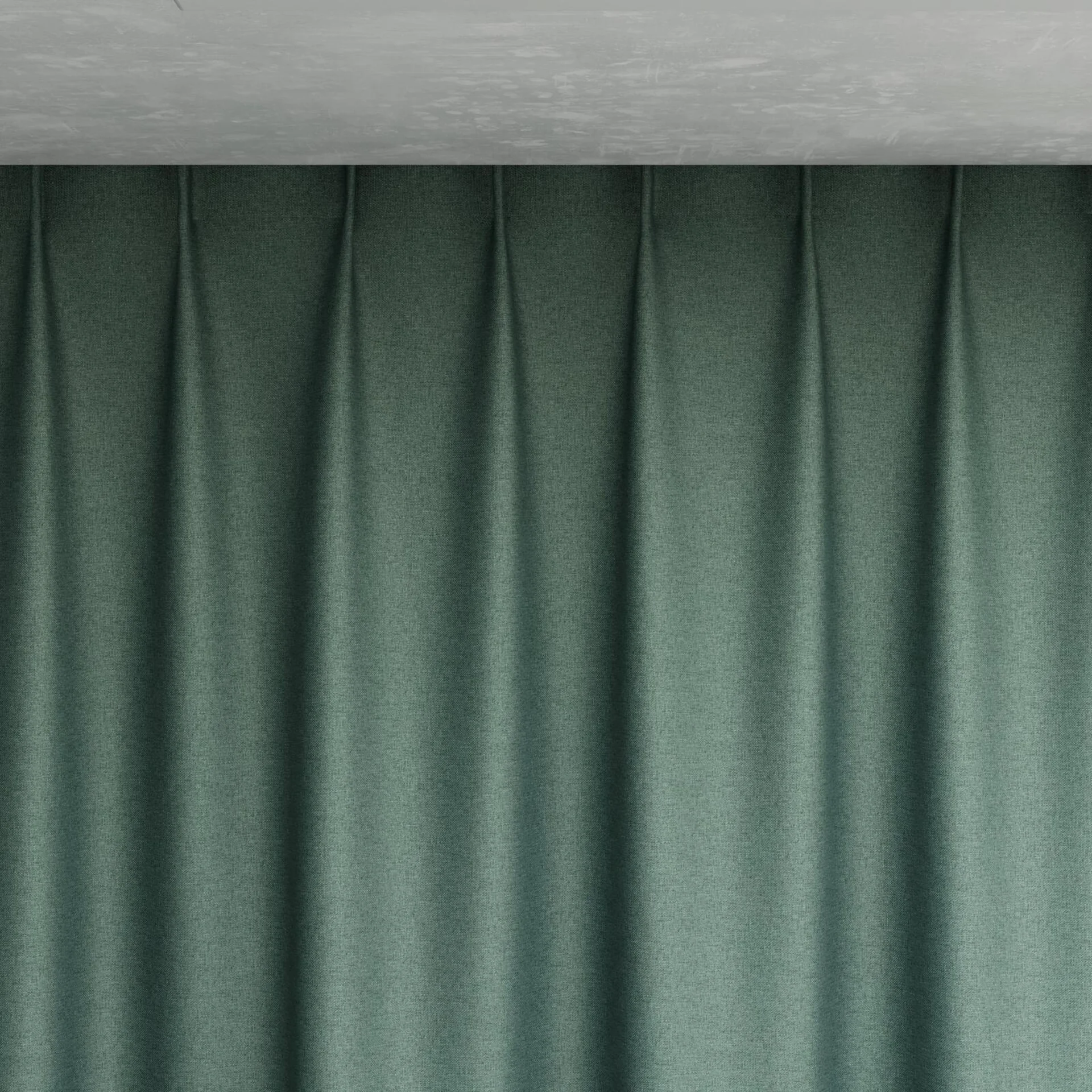 Top view of Grove Jade, pinch pleat