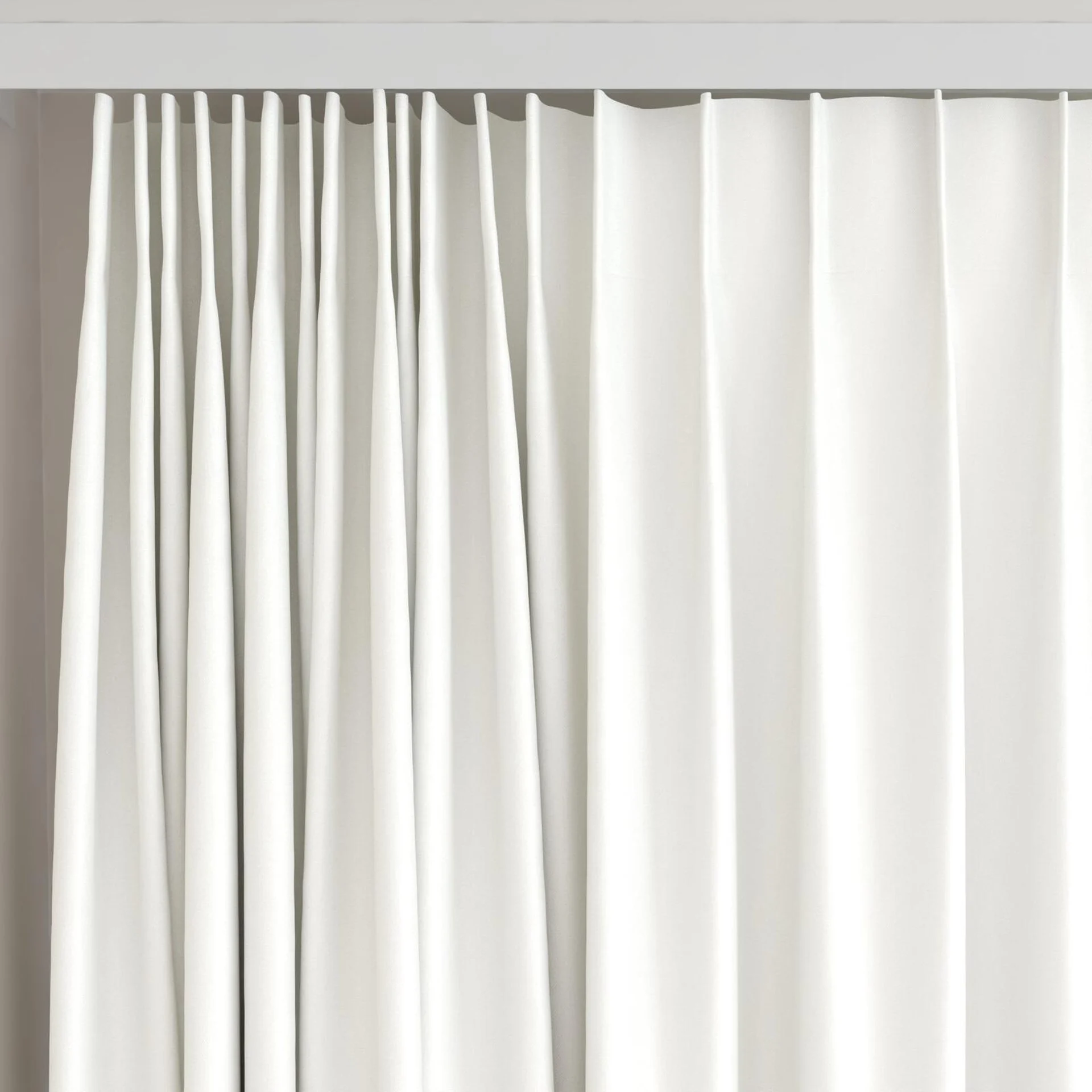Top view of Naturama Ice, on curtain rail