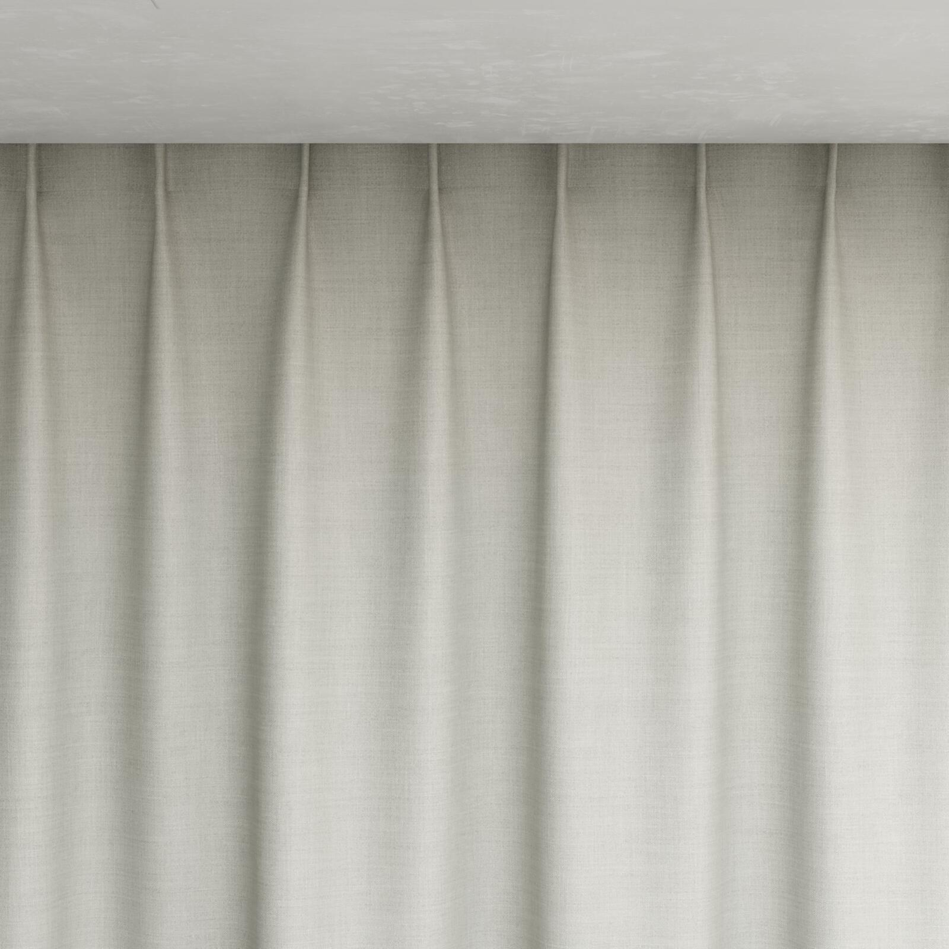 Top view of Keystone Mist, pinch pleat
