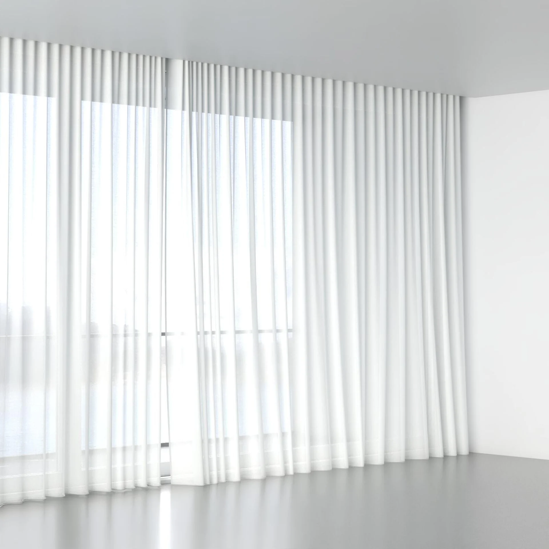 Full view of Sunlight Rattan, wave pleat