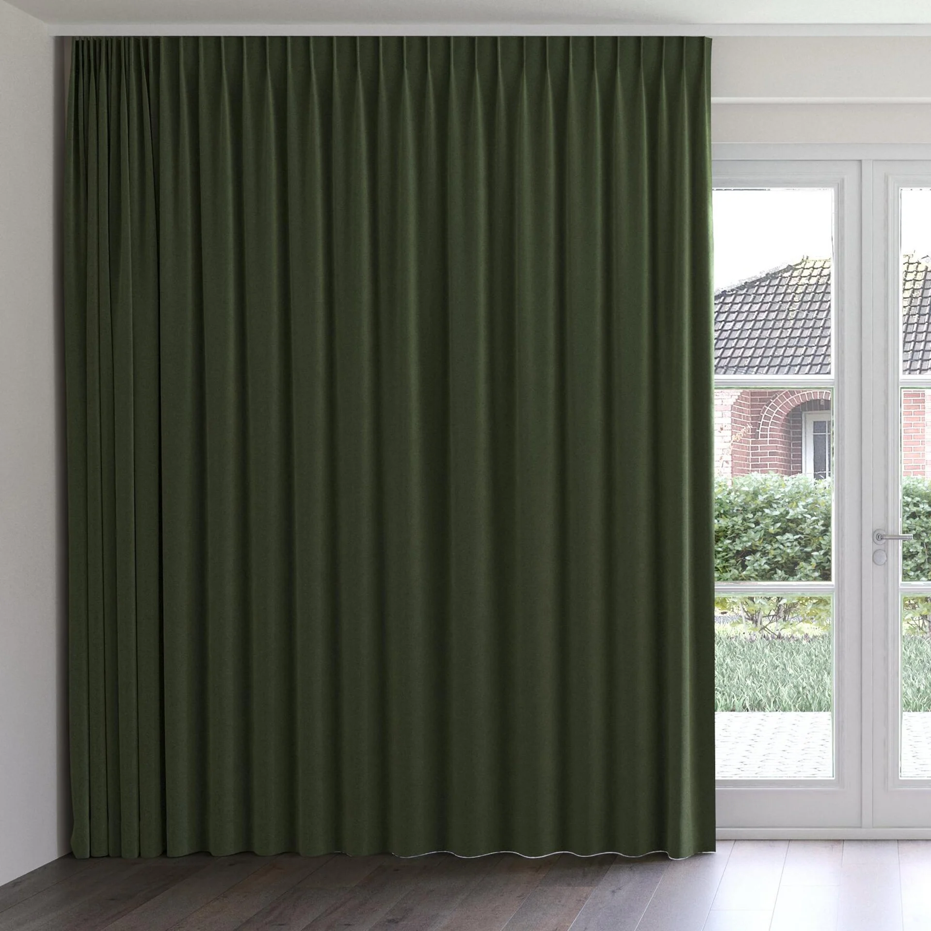 Front view of Vienna Botanical, on curtain rail