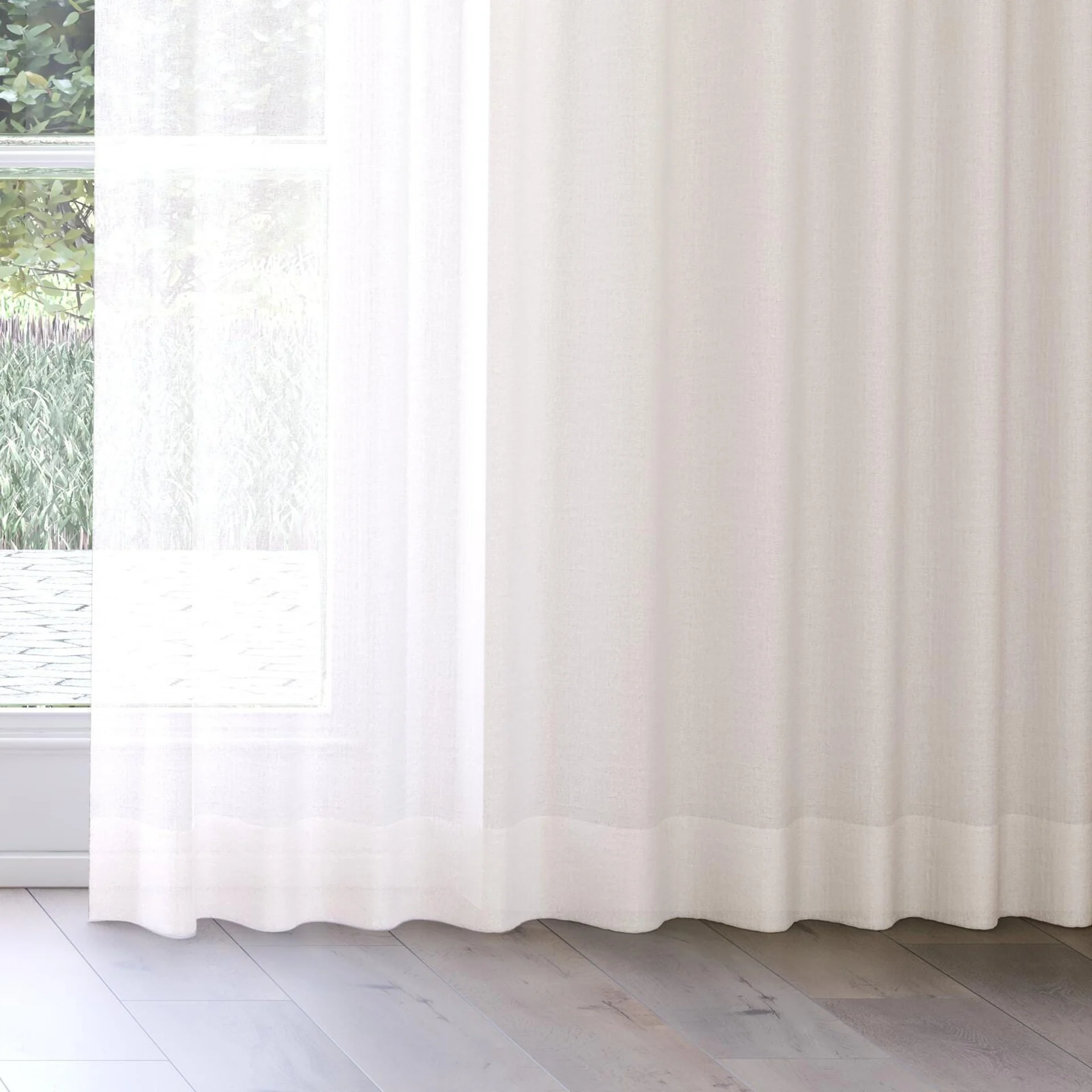 Bottom view of Illusion Sandstone, on curtain rail