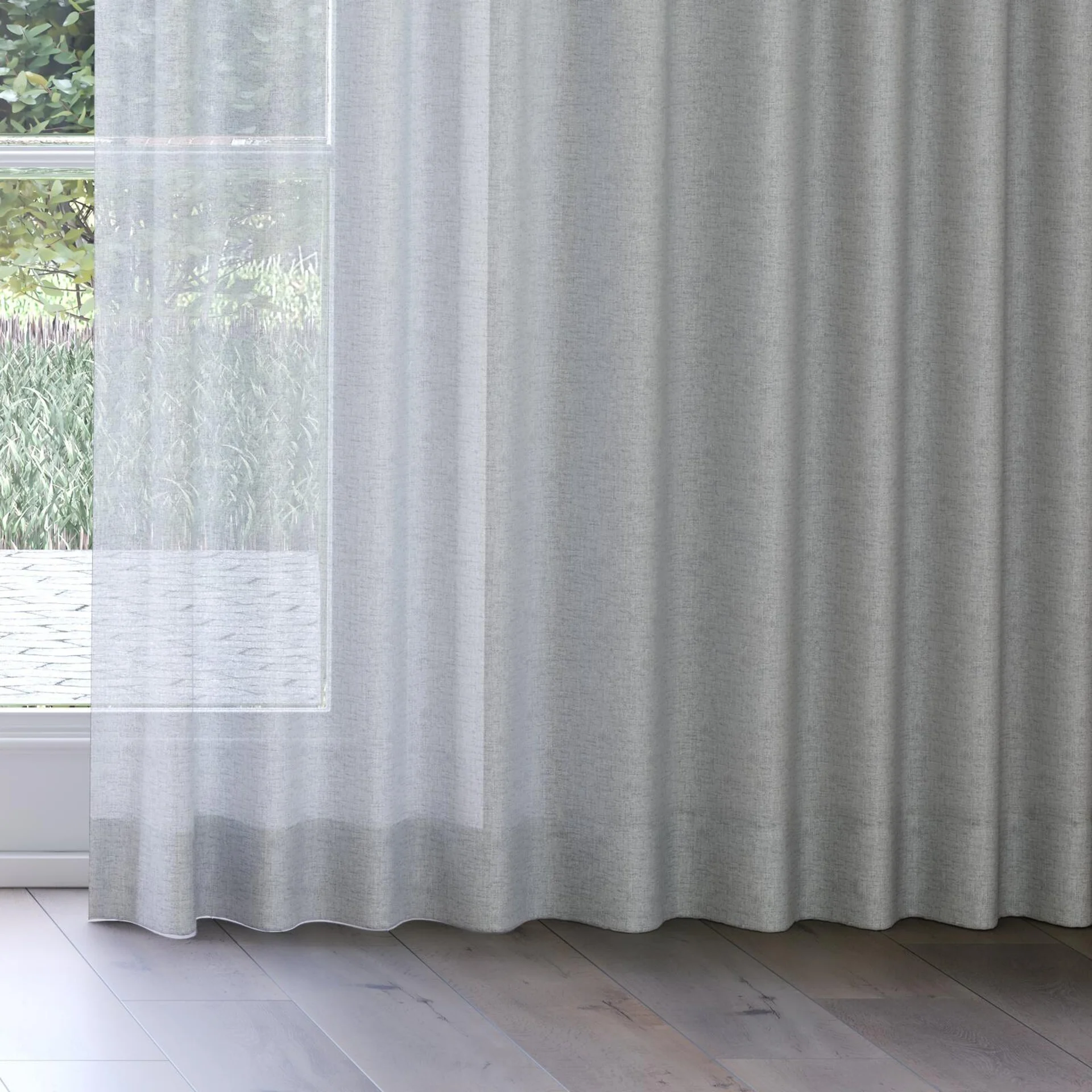Bottom view of Rava Smoke, on curtain rail