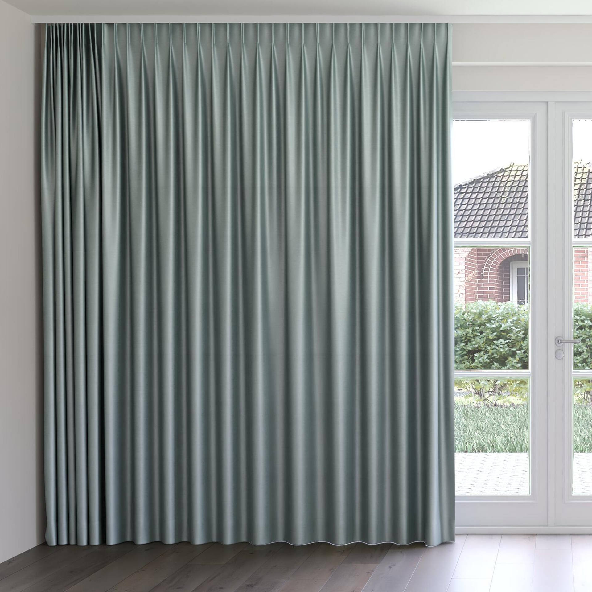 Front view of Mont Blanc Lake, on curtain rail