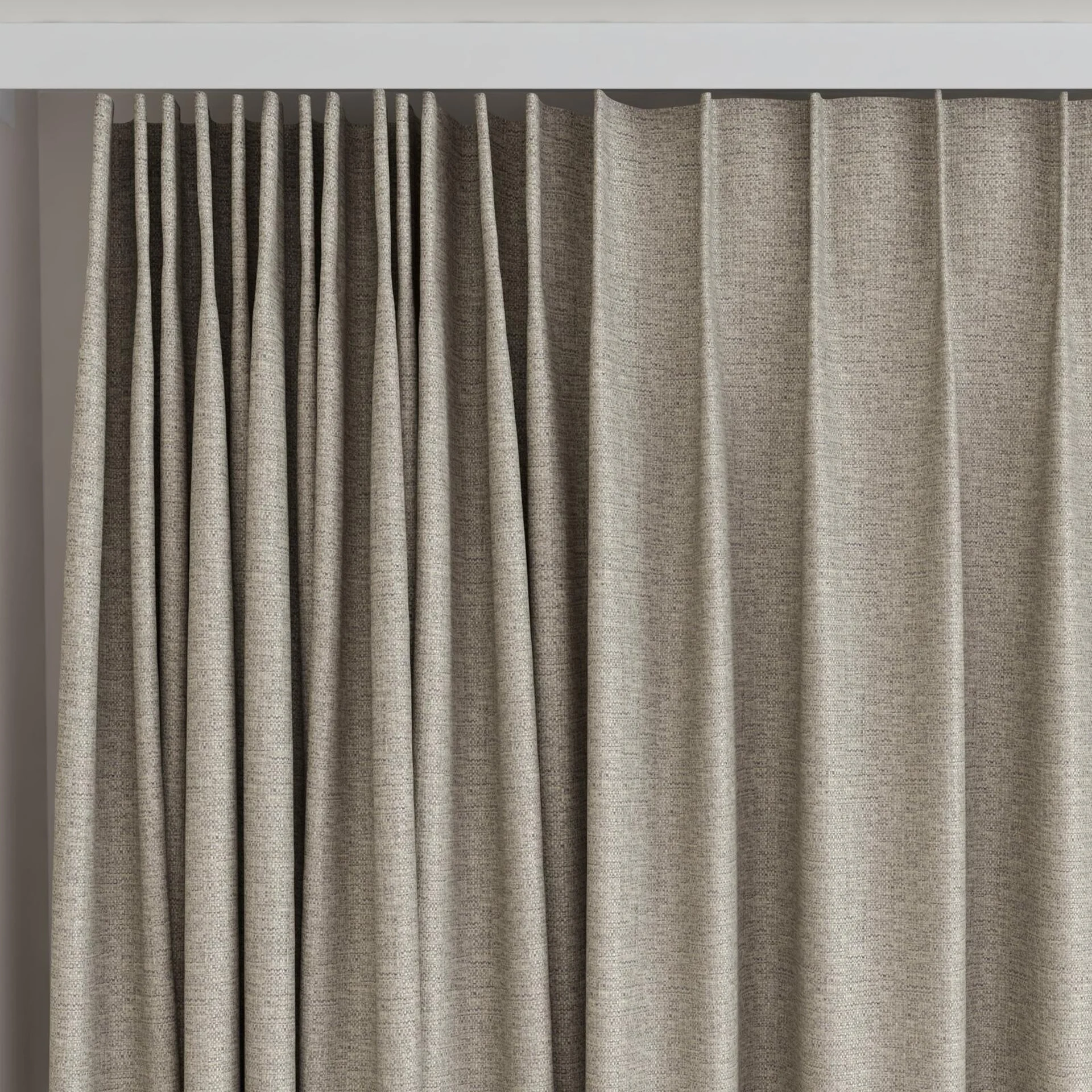 Top view of Bravo Oyster, on curtain rail