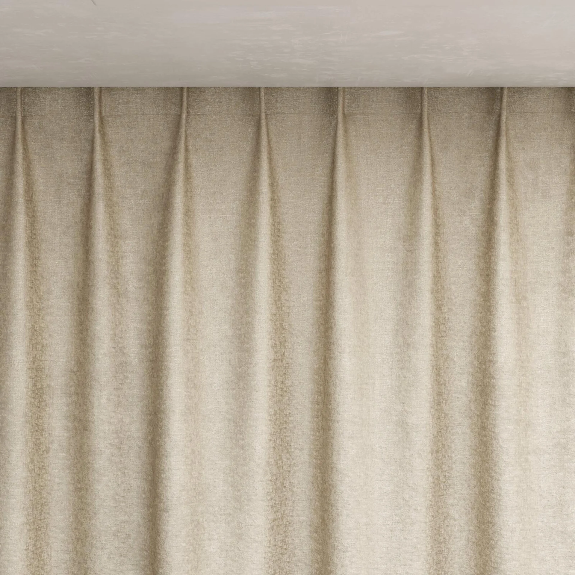 Top view of Hug Marzipan, pinch pleat