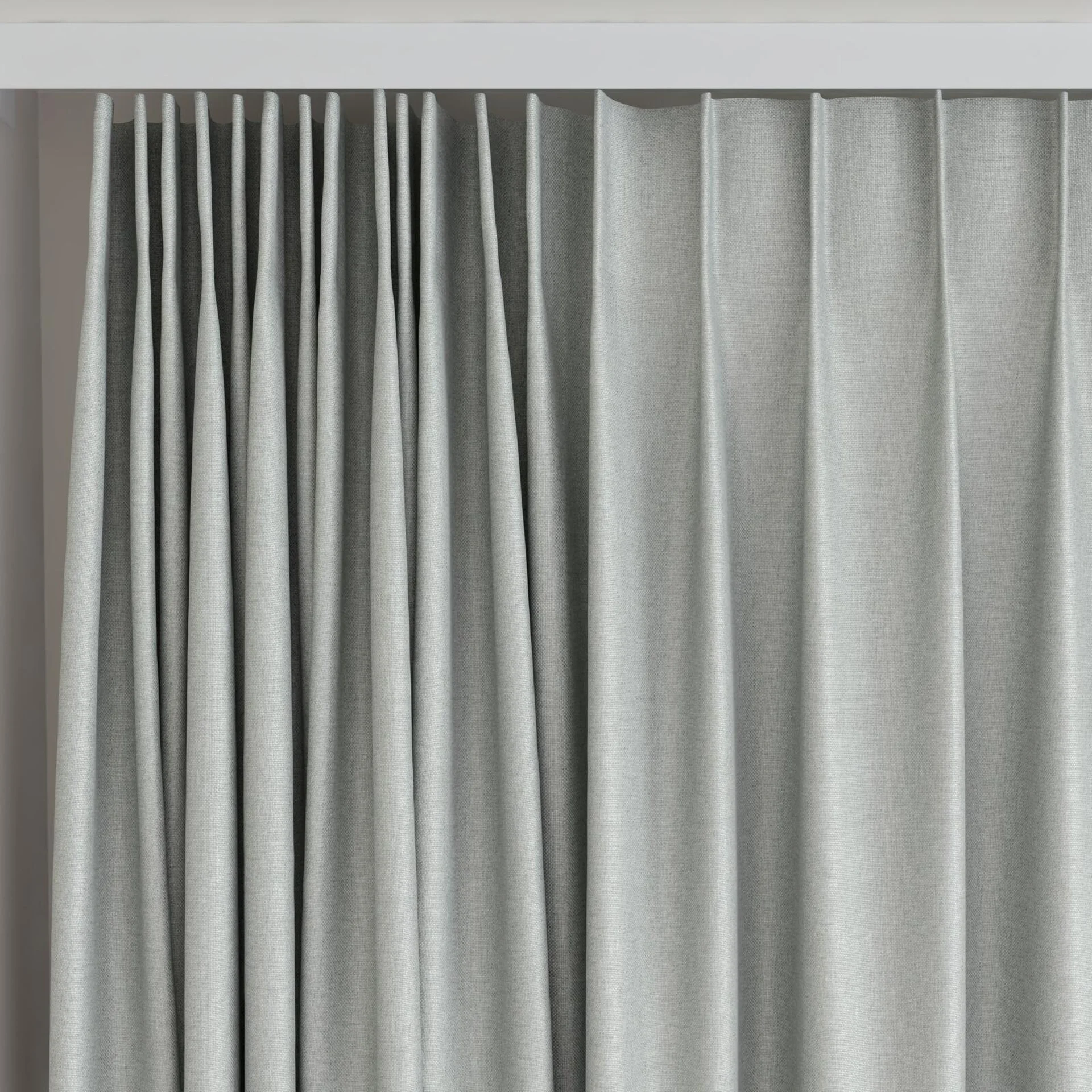 Top view of Grove Rabbit, on curtain rail