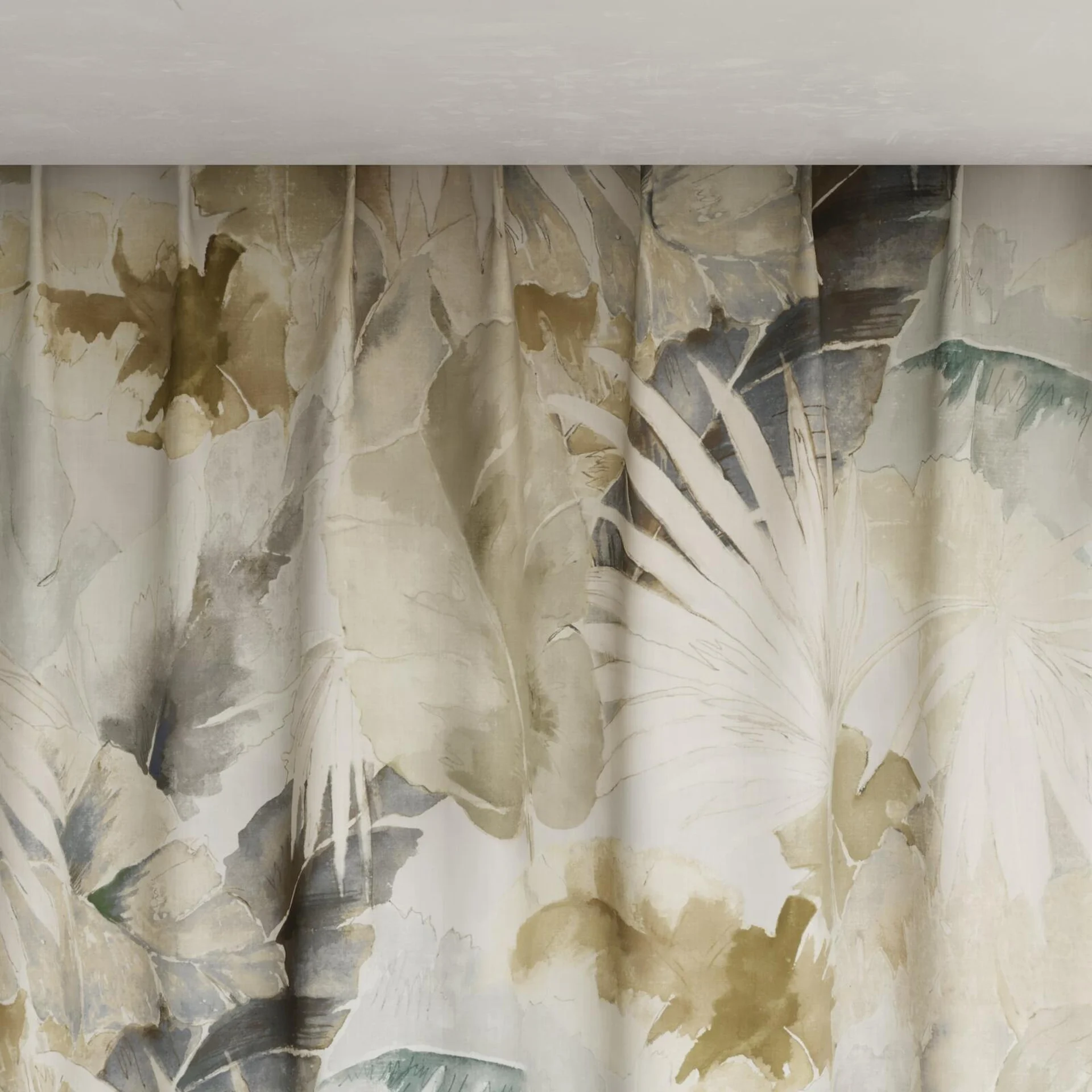 Top view of Canopy Gilver, pinch pleat