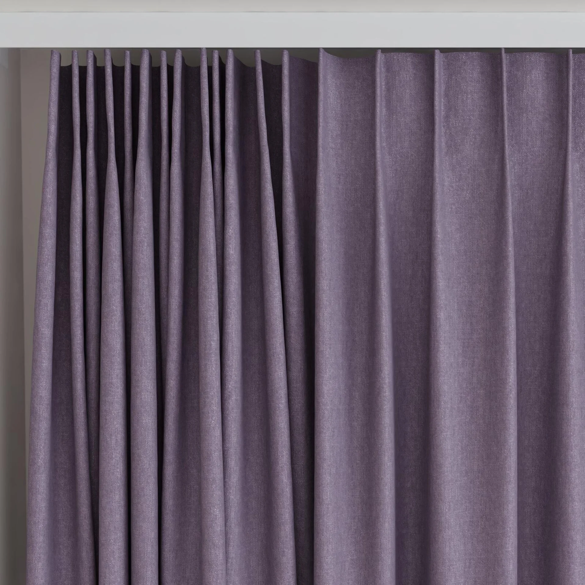 Top view of Rover Iris, on curtain rail