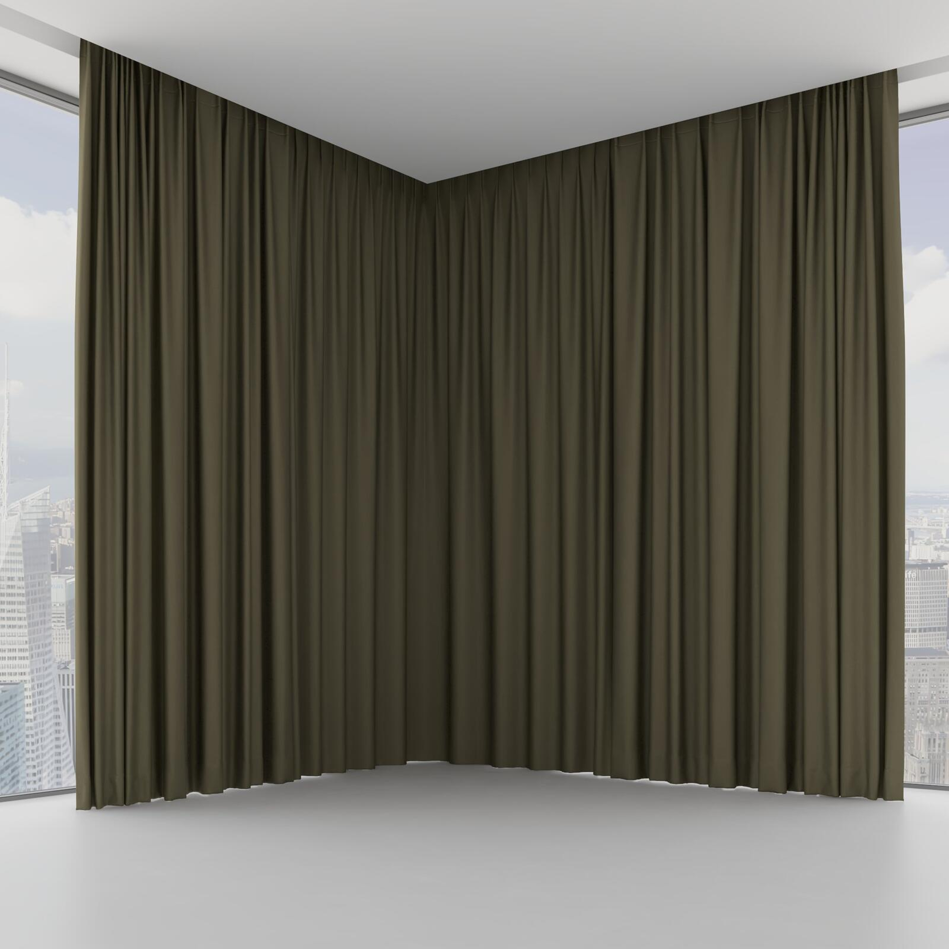 Front view of Atelier Moss, on hidden rail
