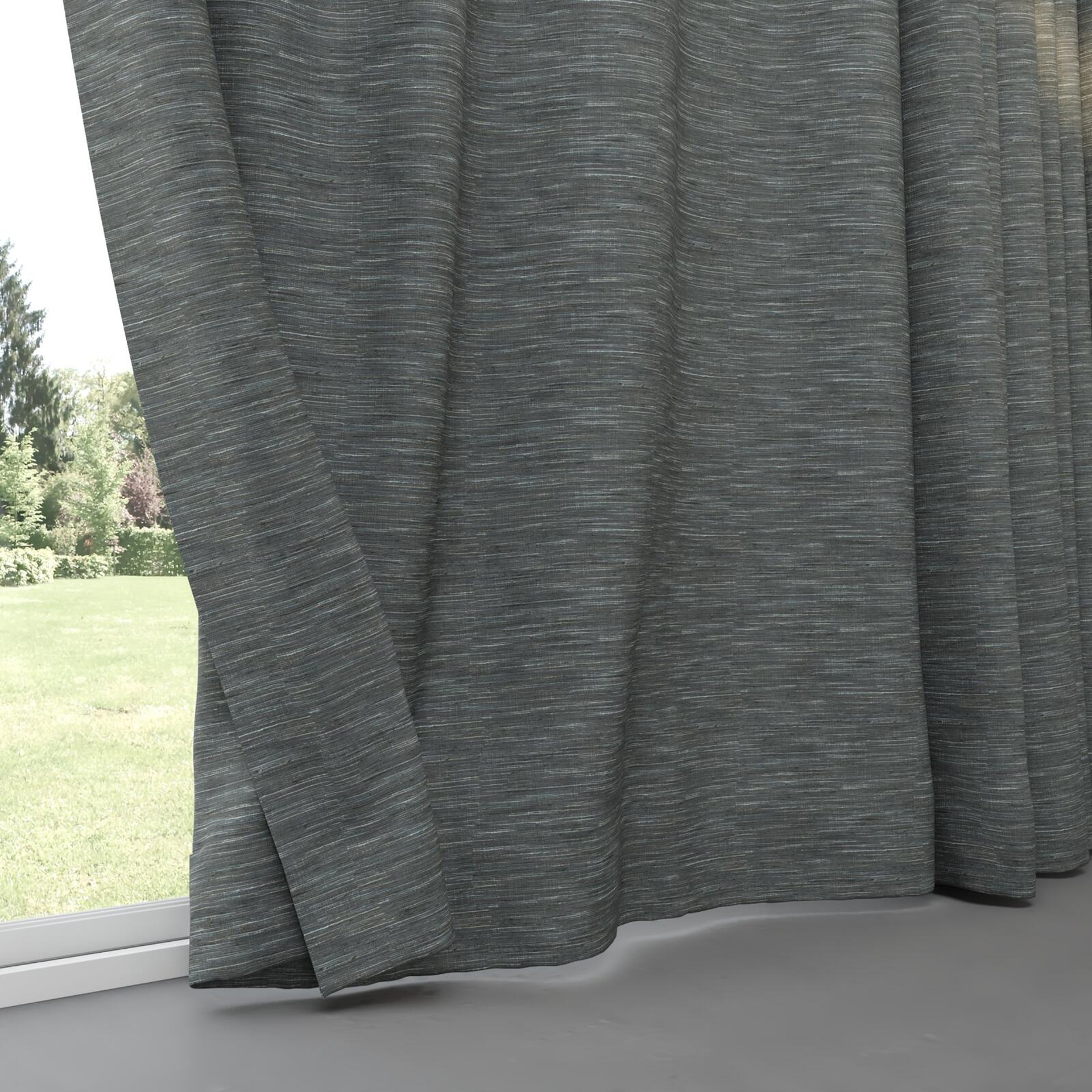 Bottom view of Venus Pewter, pinch pleat