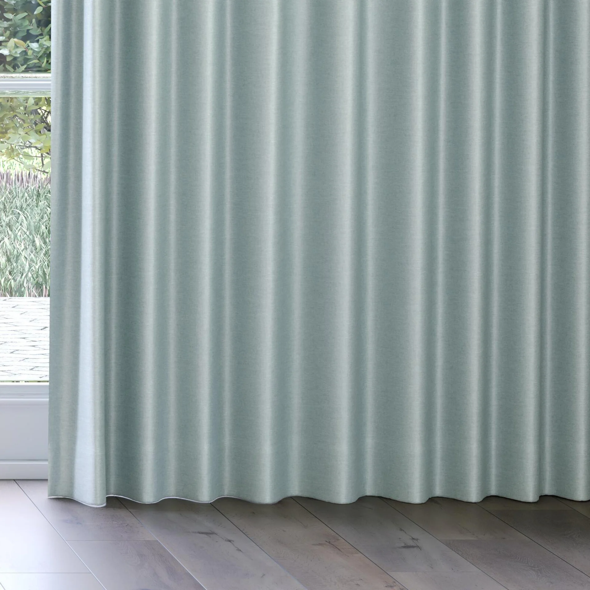 Bottom view of Provence Surf, on curtain rail