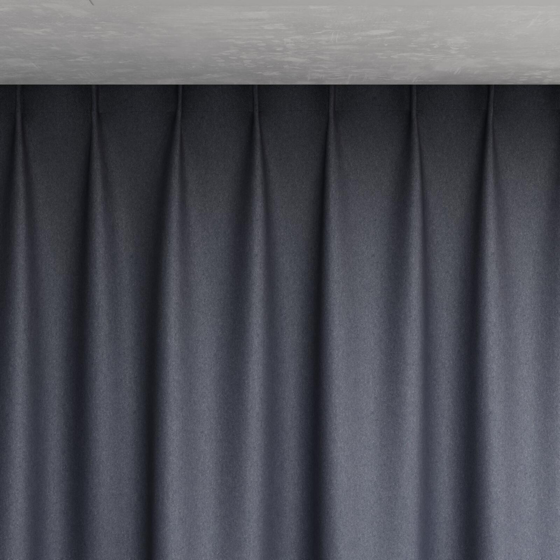 Top view of Woolly/Woolen Marine, pinch pleat