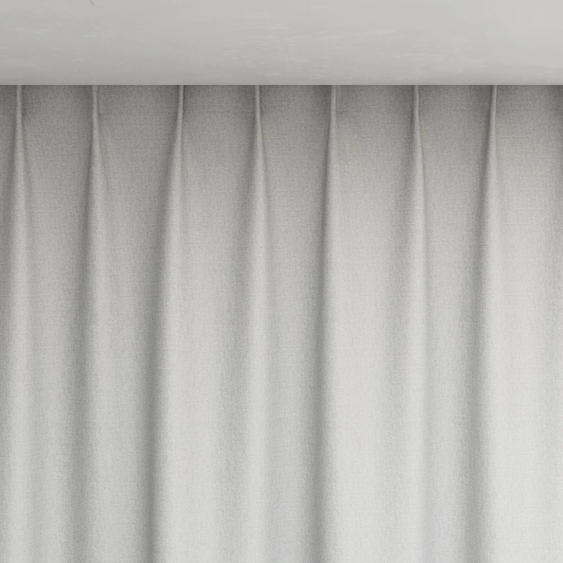 Top view of Retreat Blackout Cloud, pinch pleat