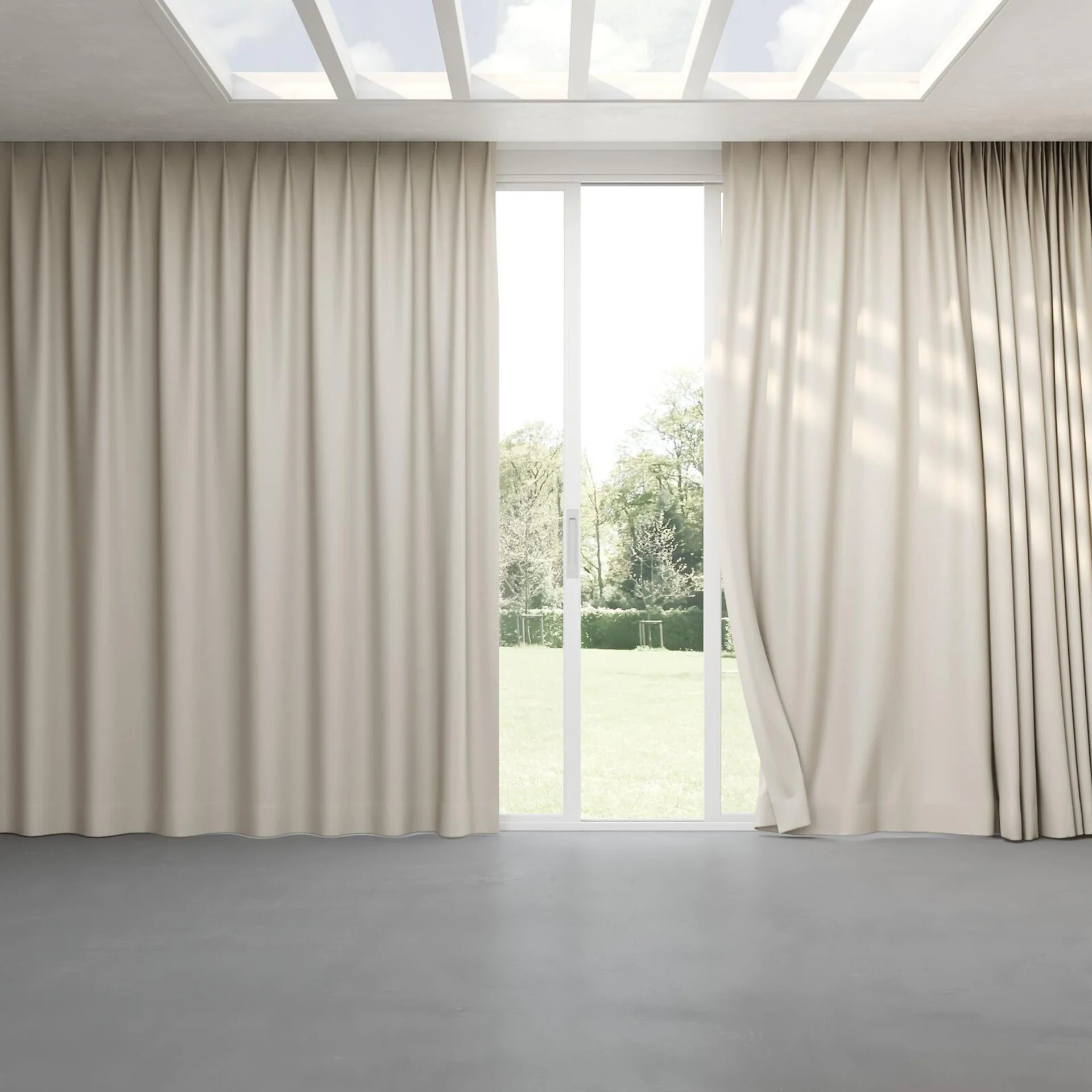Full view of Urban Dune, pinch pleat