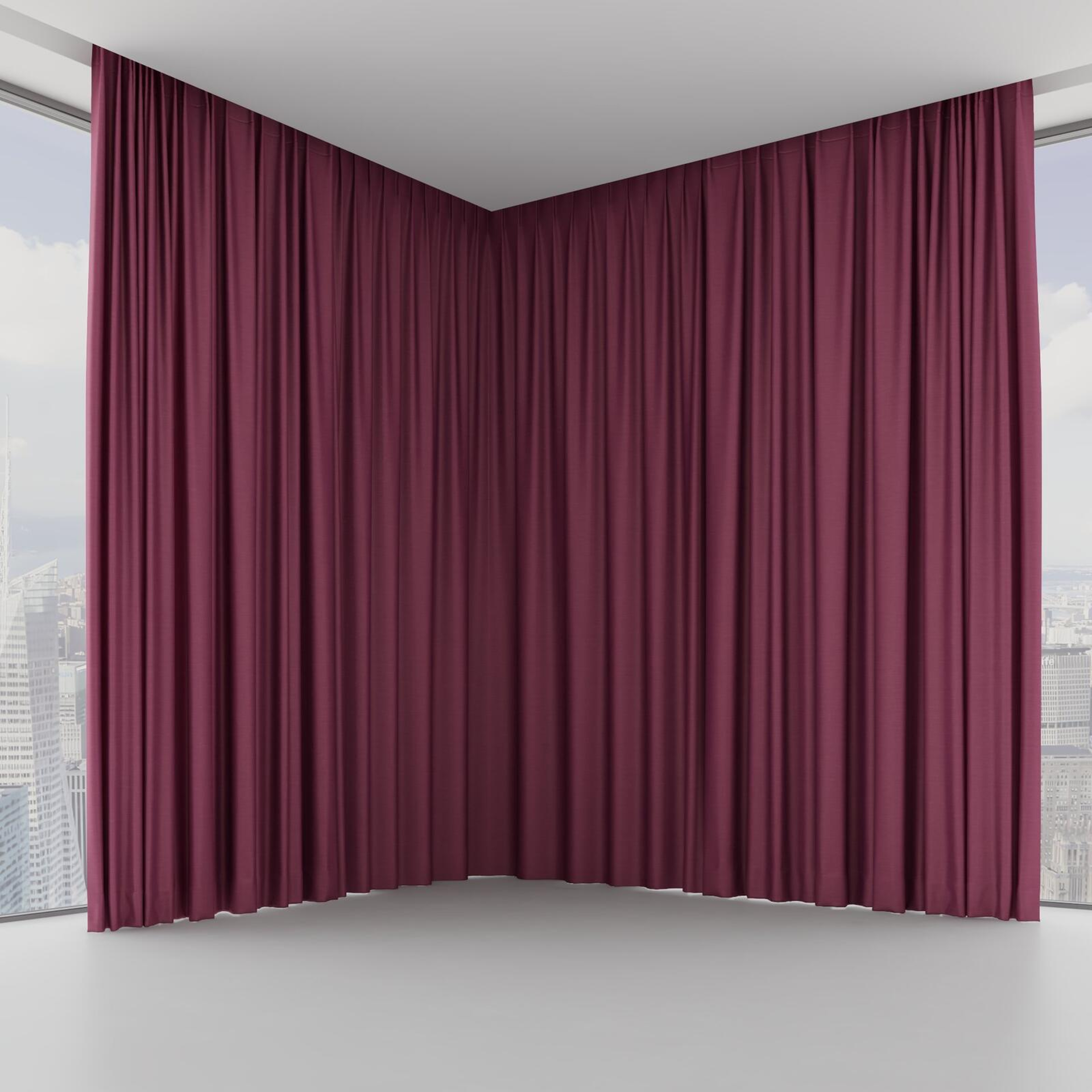Front view of Silky Plum, on hidden rail