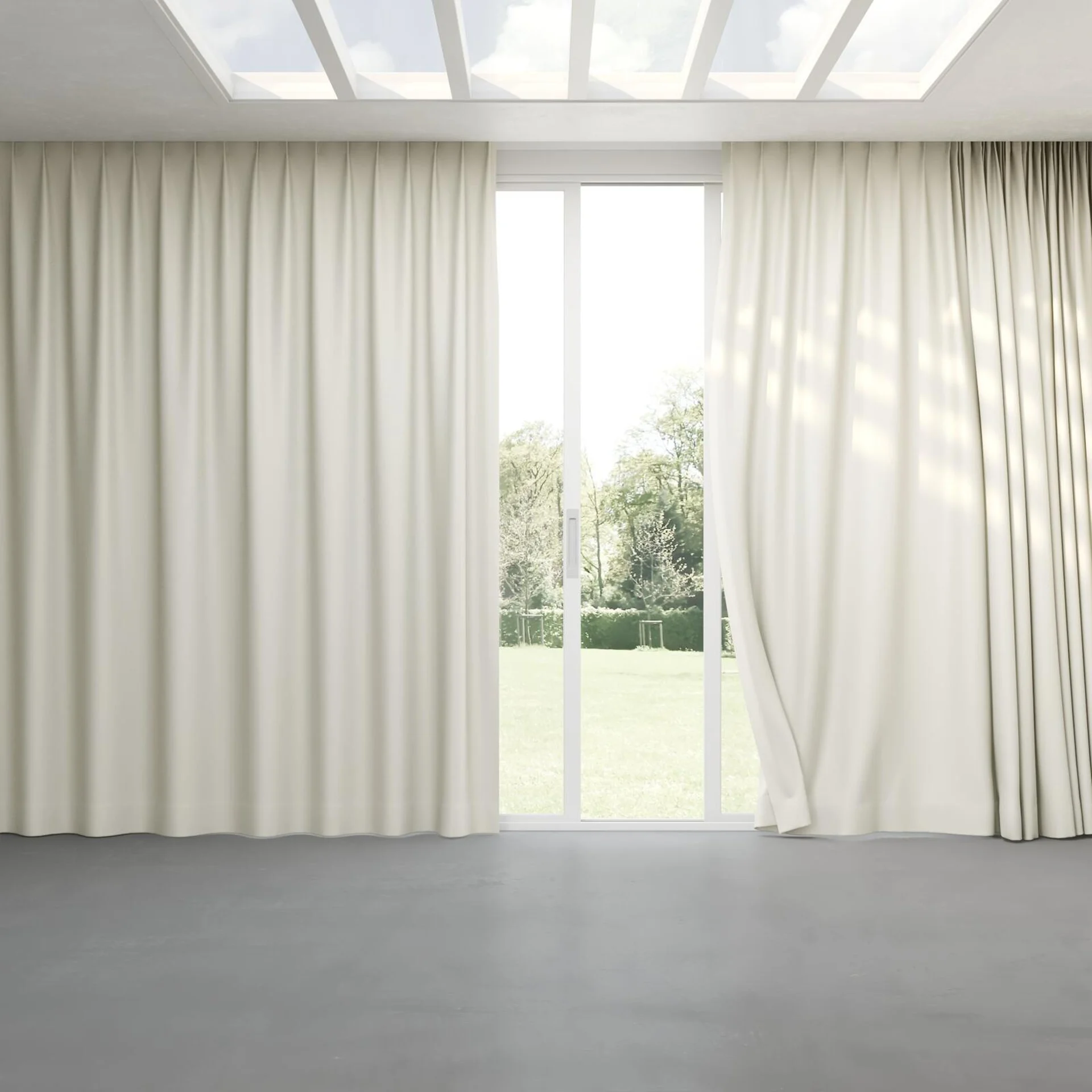 Full view of Grove Nougat, pinch pleat
